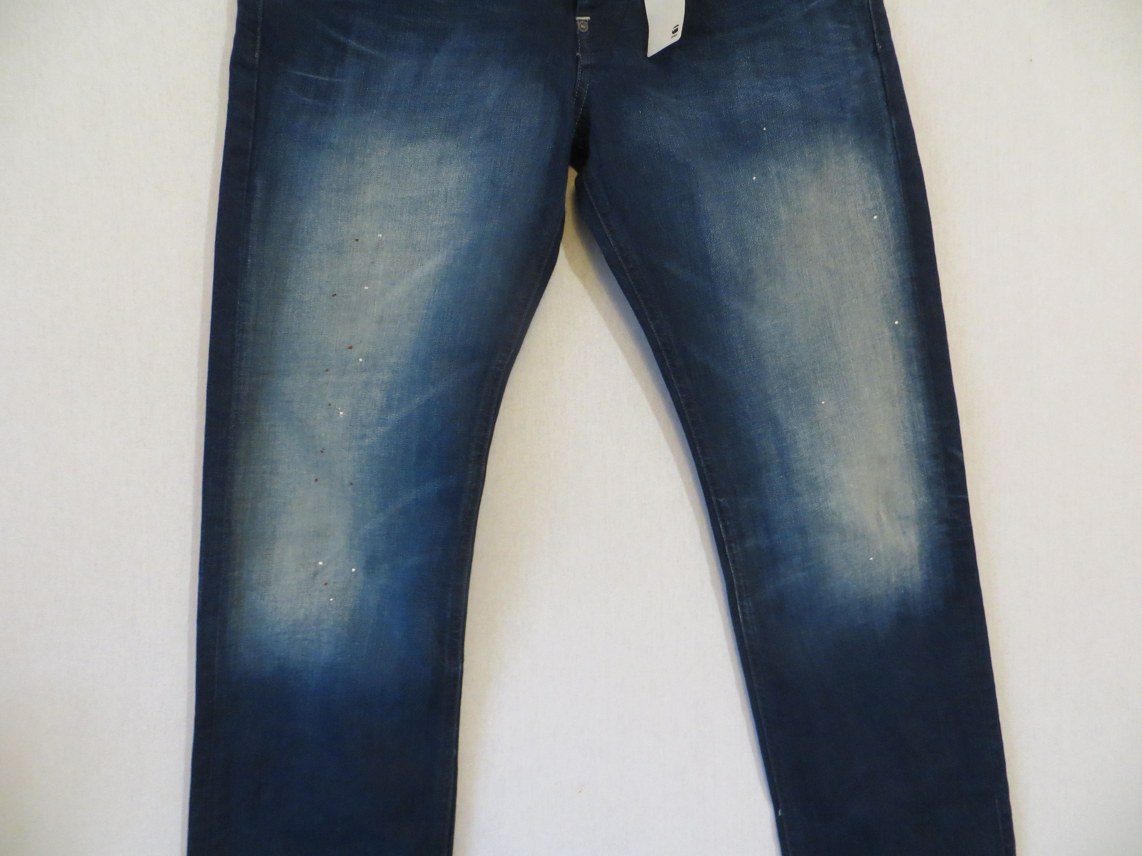 G-Star ATTAC STRAIGHT PAINT SPLAT JEANS Size US 31 - 3 Thumbnail