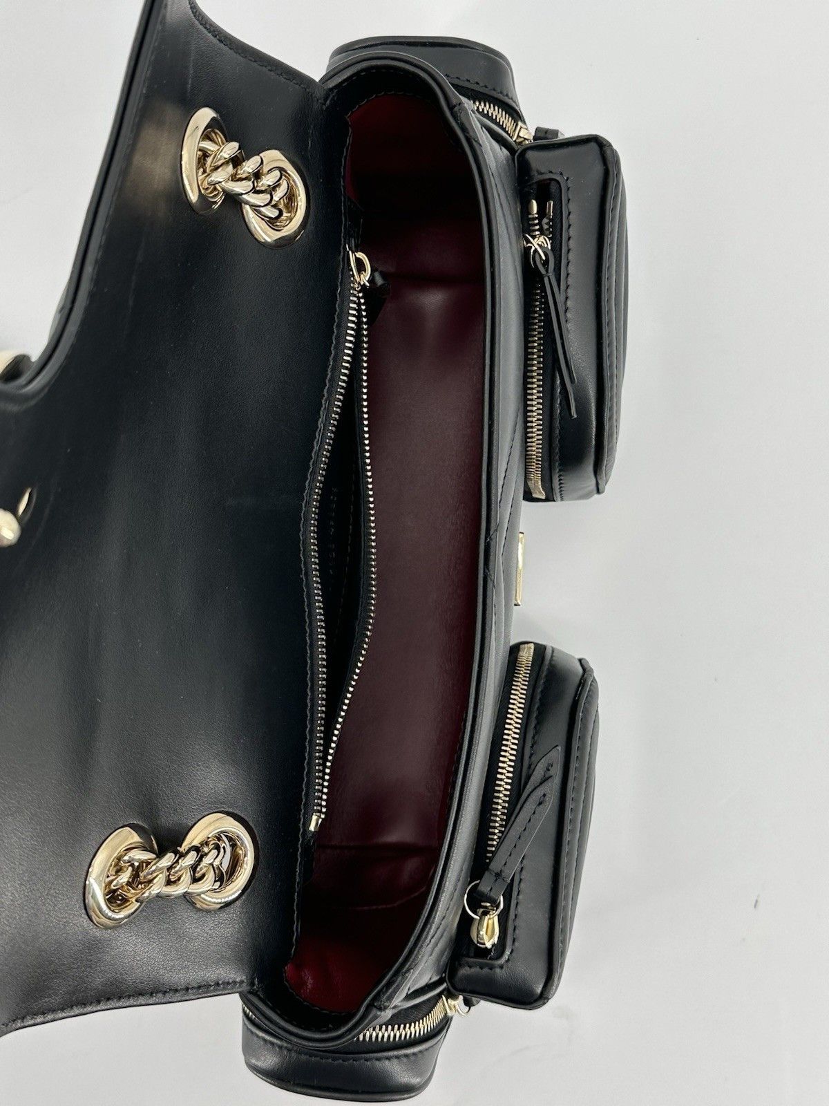 Gucci New Gucci Bag Marmont Leather Black Woman Size ONE SIZE - 13 Thumbnail