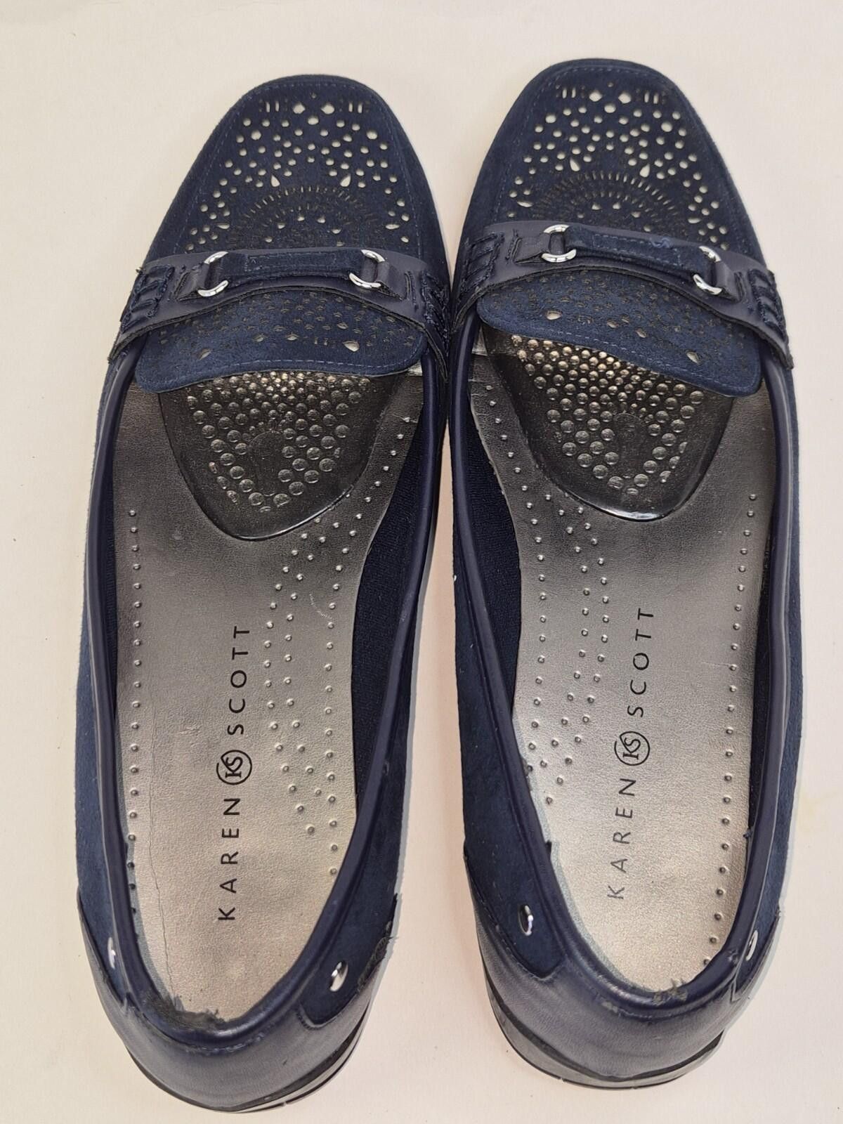 Other Karen Scott Womens Driving Loafer Flats Blue Scale Size 8M Size US 8 / IT 38 - 9 Thumbnail