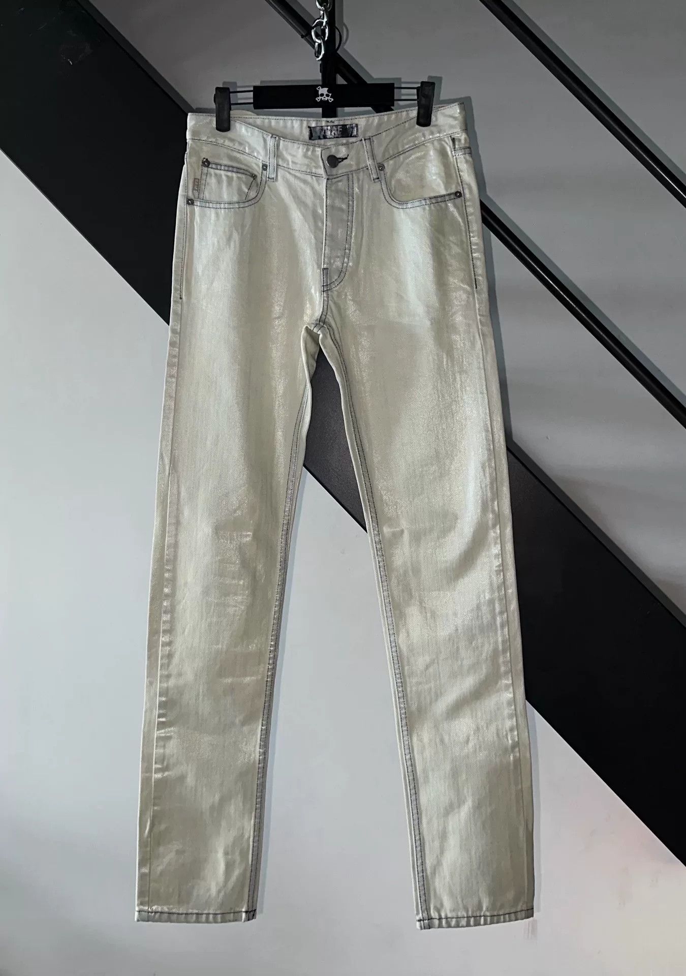 Raf by Raf Simons Raf Simons 07SS Painted Denim Size US 31 - 1 Thumbnail