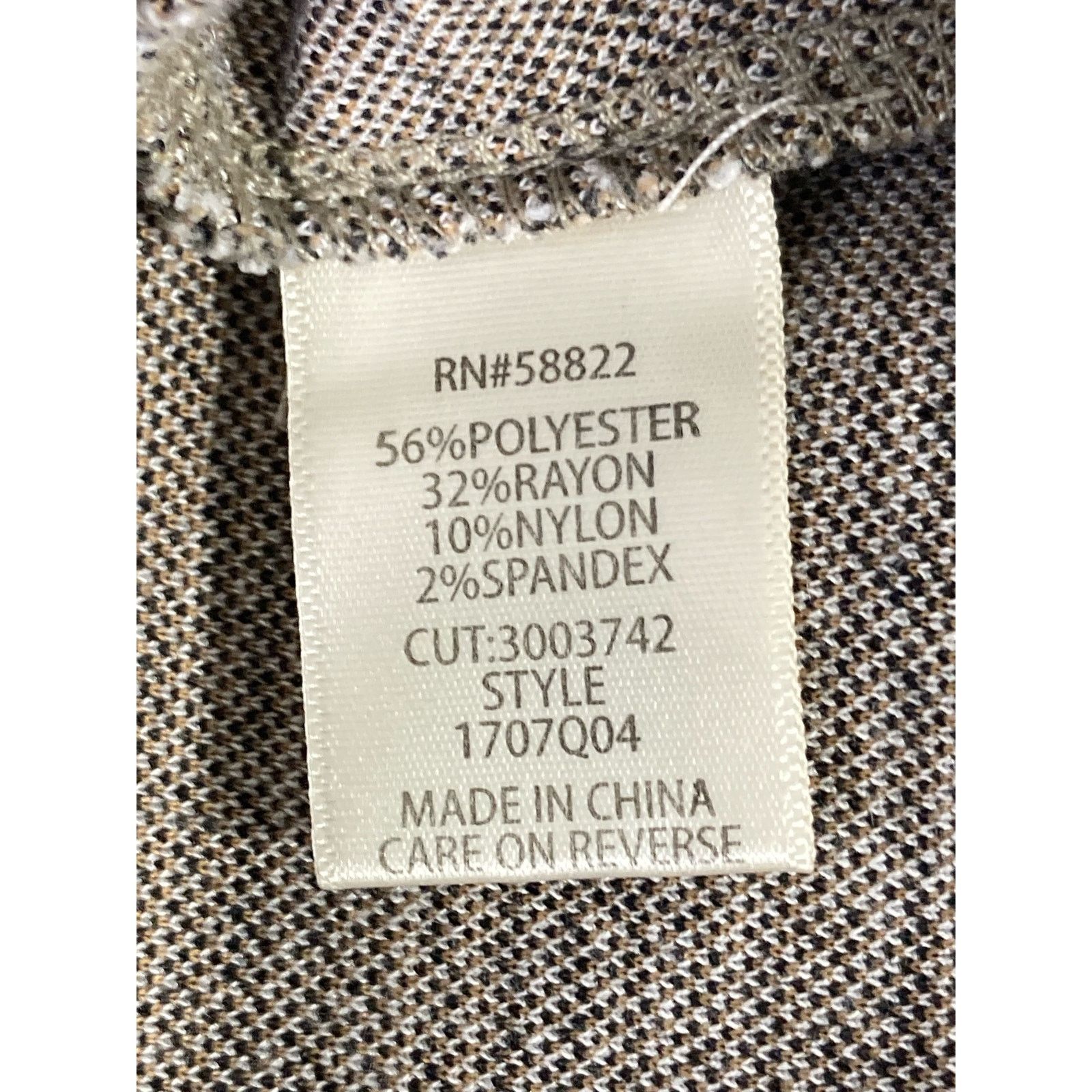 Other Max Studio Women's Plaid Slim Dress Pants Gray Size Small Size 26" / US 2 / IT 38 - 3 Thumbnail