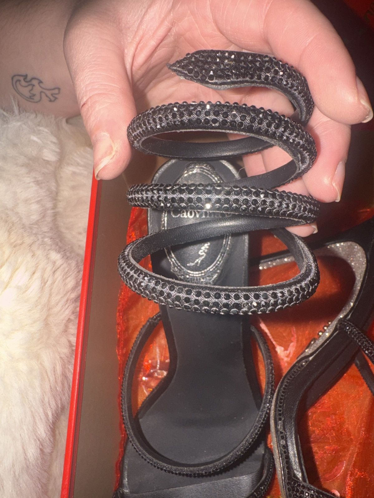 Rene Caovilla Black Rene Caovilla Heels Size US 8.5 / IT 38.5 - 1 Thumbnail