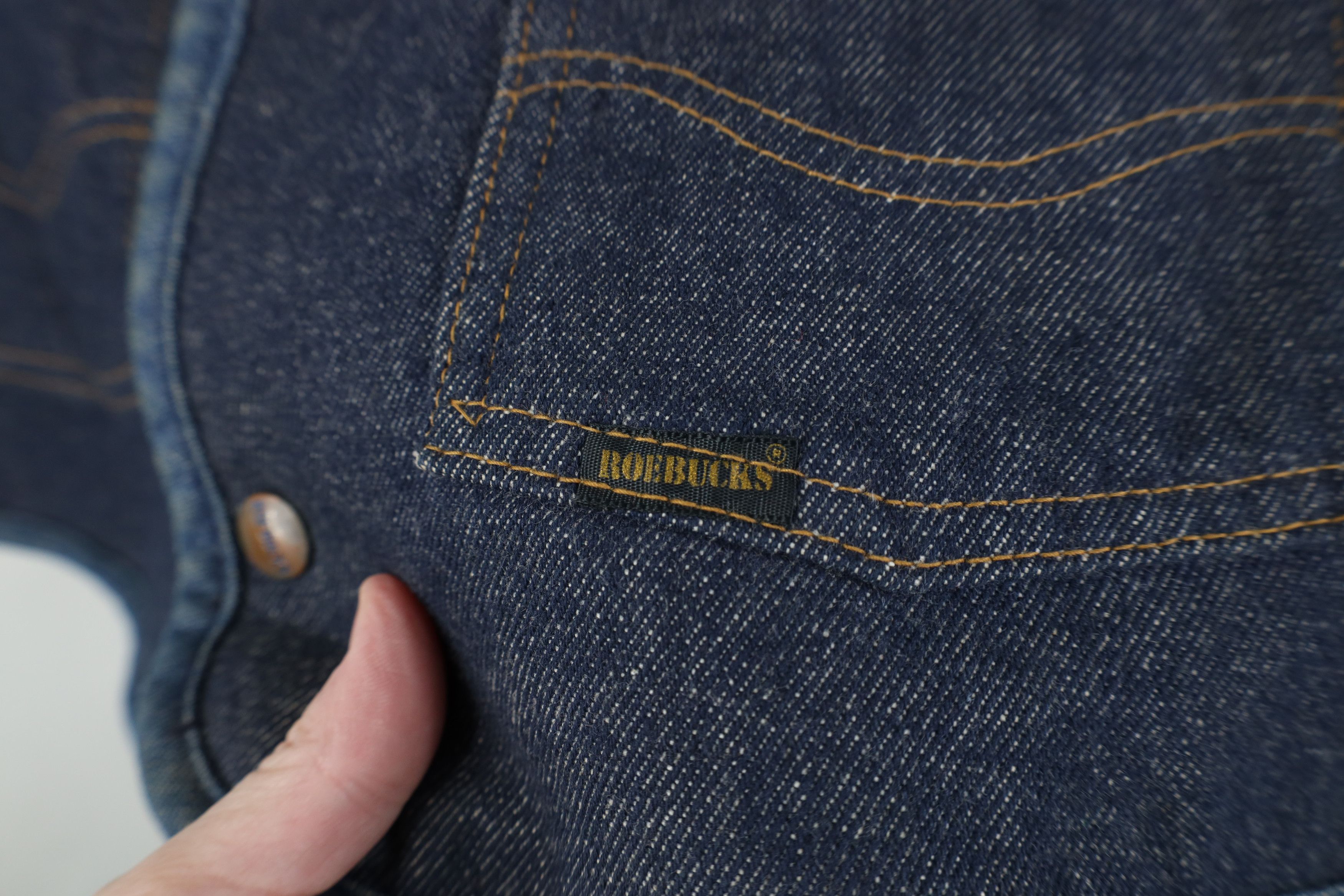 Vintage Vintage 60s 70s Streetwear Lined Denim Jean Vest Jacket USA Size US XL / EU 56 / 4 - 6 Thumbnail