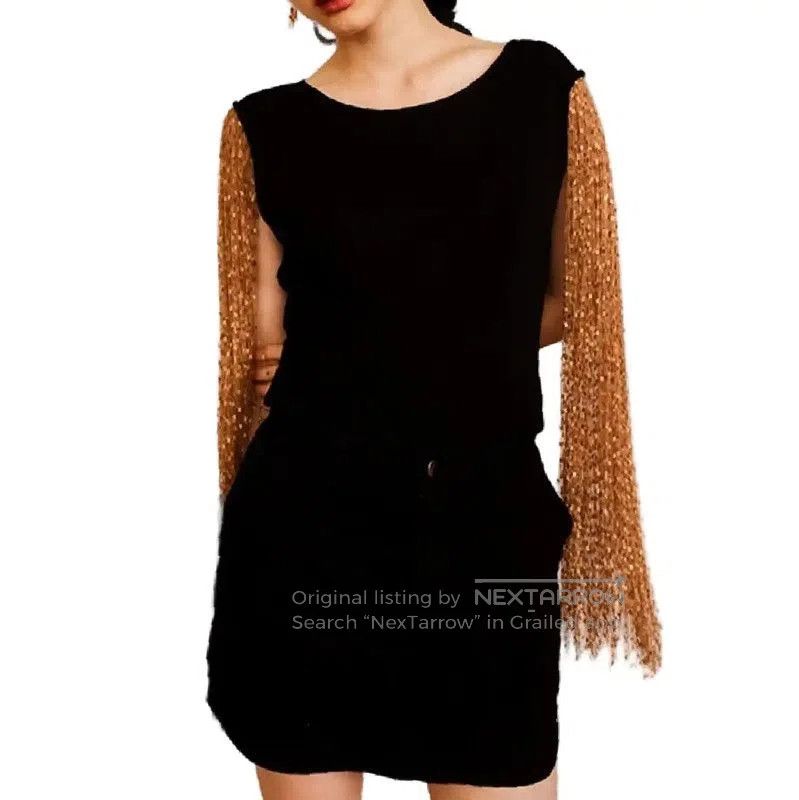 Loewe Loewe Black Long Sleeve Knit Top . Size M / US 6-8 / IT 42-44 - 9 Thumbnail