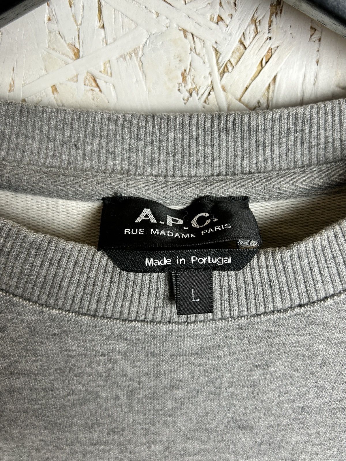 A.P.C. APC Ready Steady Go Racing Check Sweatshirt Crewneck Grey L Size US L / EU 52-54 / 3 - 6 Thumbnail