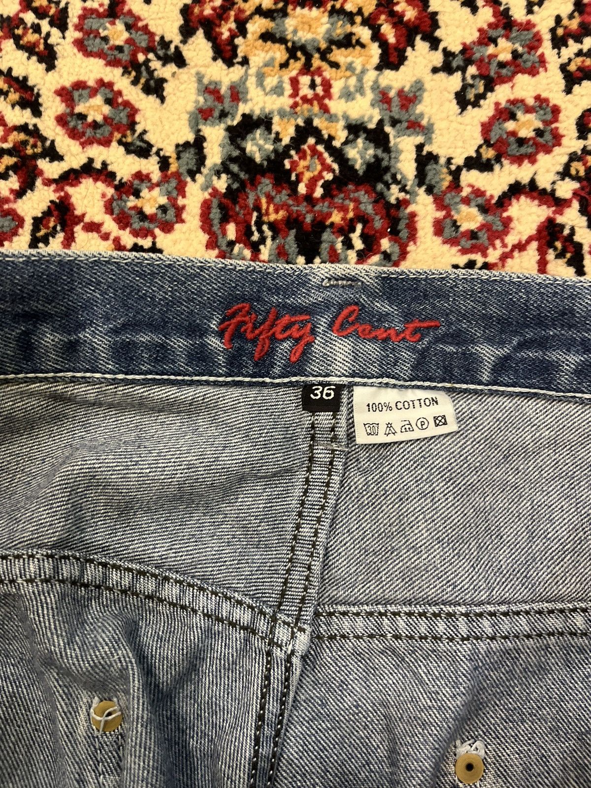 50 Cent × Vintage Crazy Vintage 50 cent hip hope denim Size US 36 / EU 52 - 10 Thumbnail