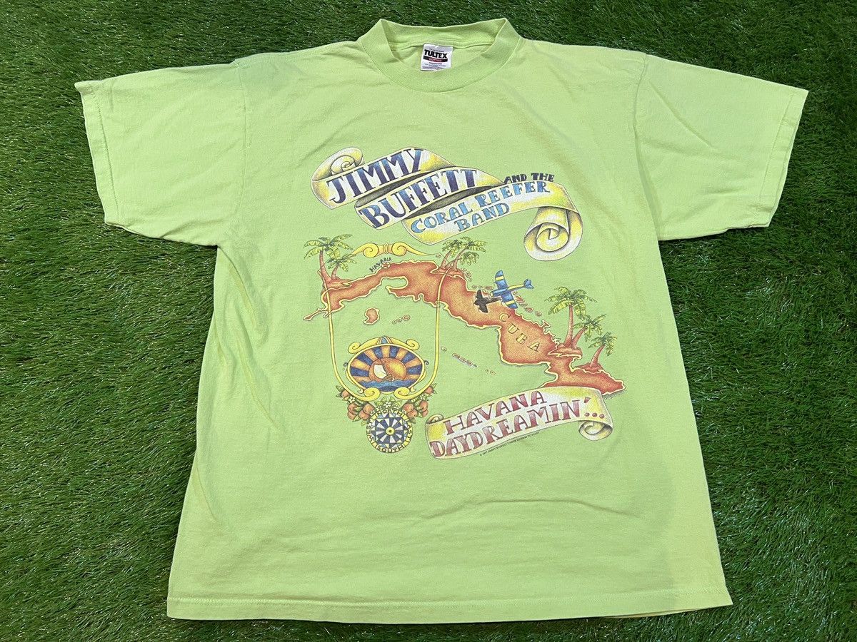 Tultex × Vintage Jimmy Buffett 1997 Havana Daydreamin Shirt Coral Reefer Band Size US XL / EU 56 / 4 - 1 Thumbnail