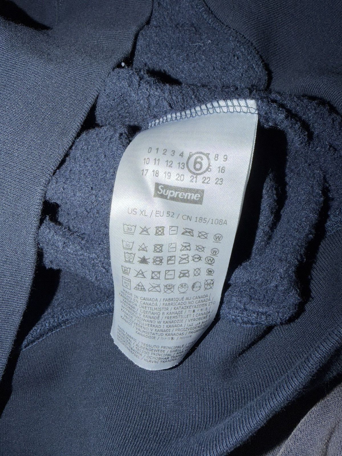Maison Margiela × Supreme ***NEW SUPREME MM6 MAISON MARGIELA BOX LOGO HOODIE Size US XL / EU 56 / 4 - 4 Thumbnail
