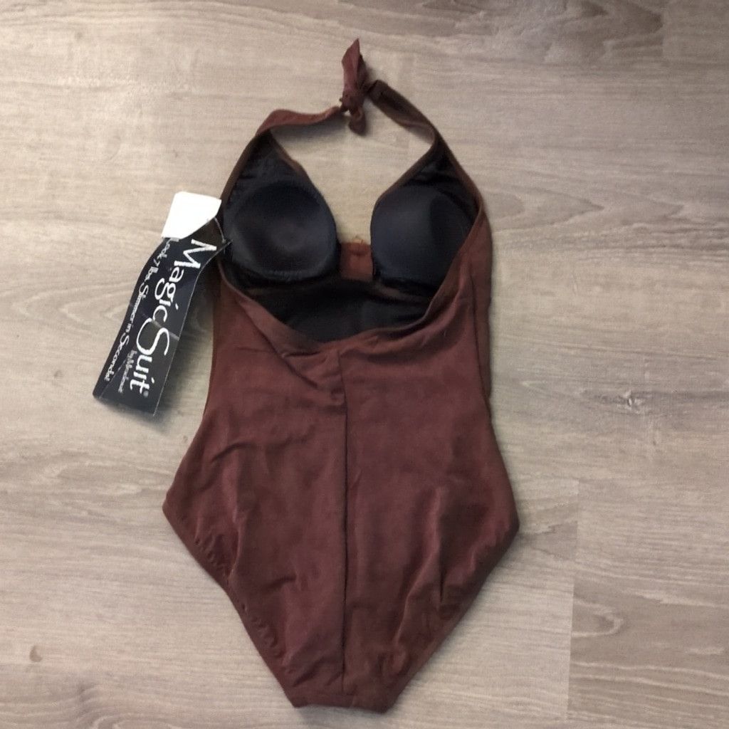 Other Magicsuit One Piece Halter Brown Swimsuit Size 8 Size ONE SIZE - 9 Thumbnail