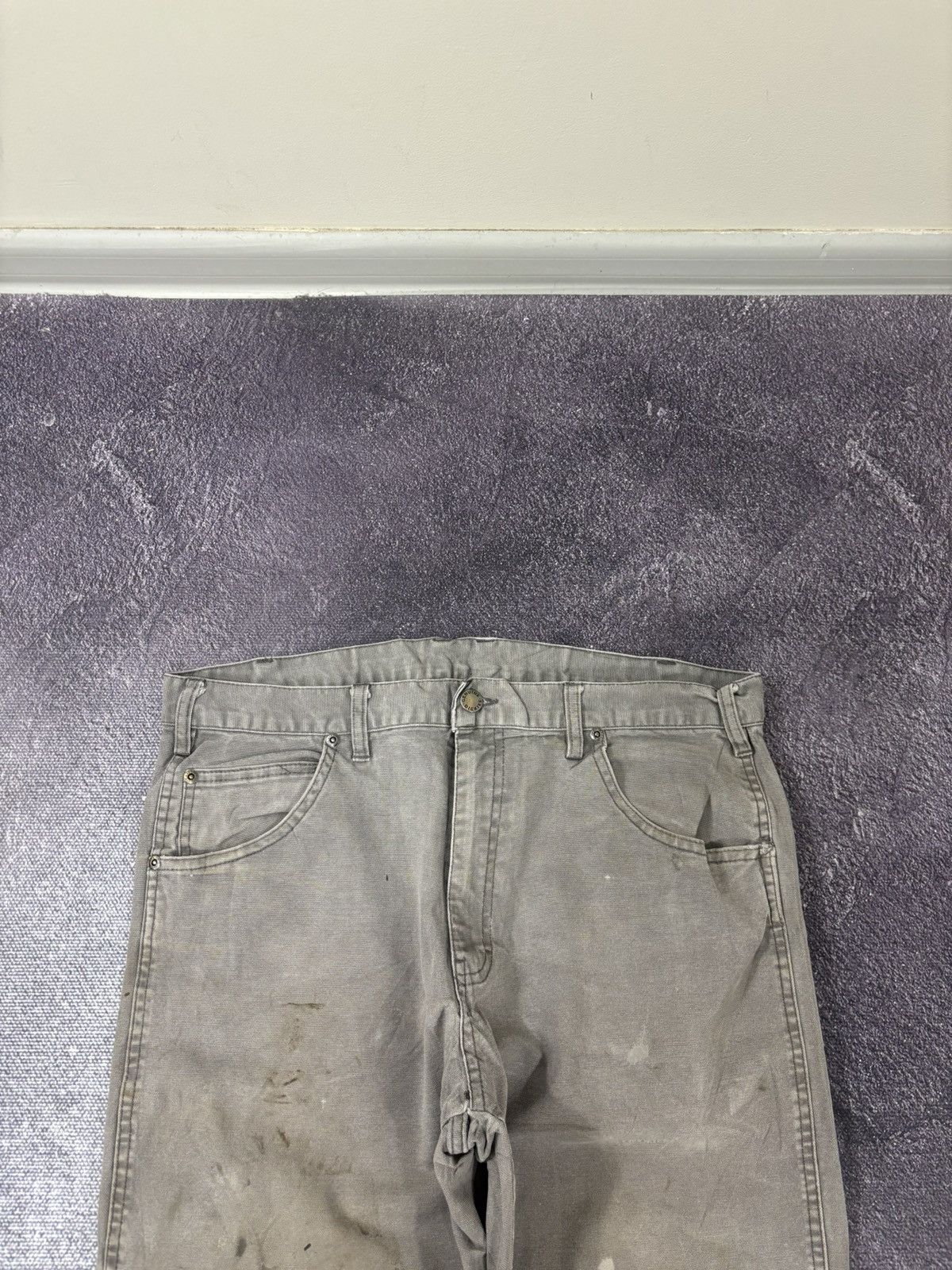 Dickies Vintage Dickies Distressed Denim Gray Hype Baggy Pants Jeans Size US 34 / EU 50 - 11 Thumbnail