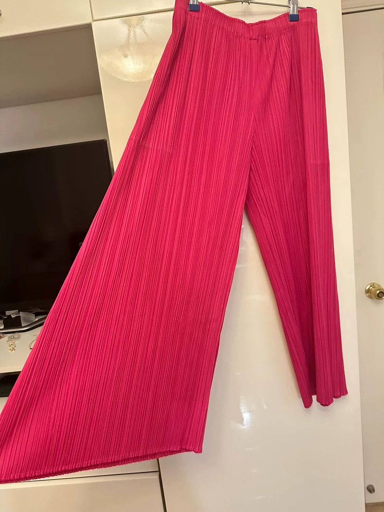 Issey Miyake issey miyake size:4 Pink pleated pants 2506-Nextarrow Size 42" / US 20 - 2 Thumbnail