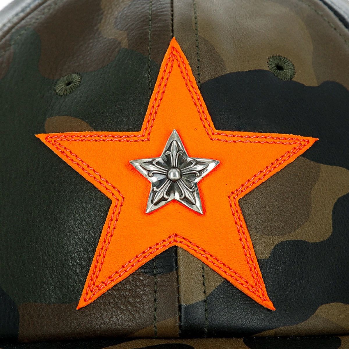 Chrome Hearts Chrome Hearts Star Camo Leather hat Size ONE SIZE - 8 Thumbnail