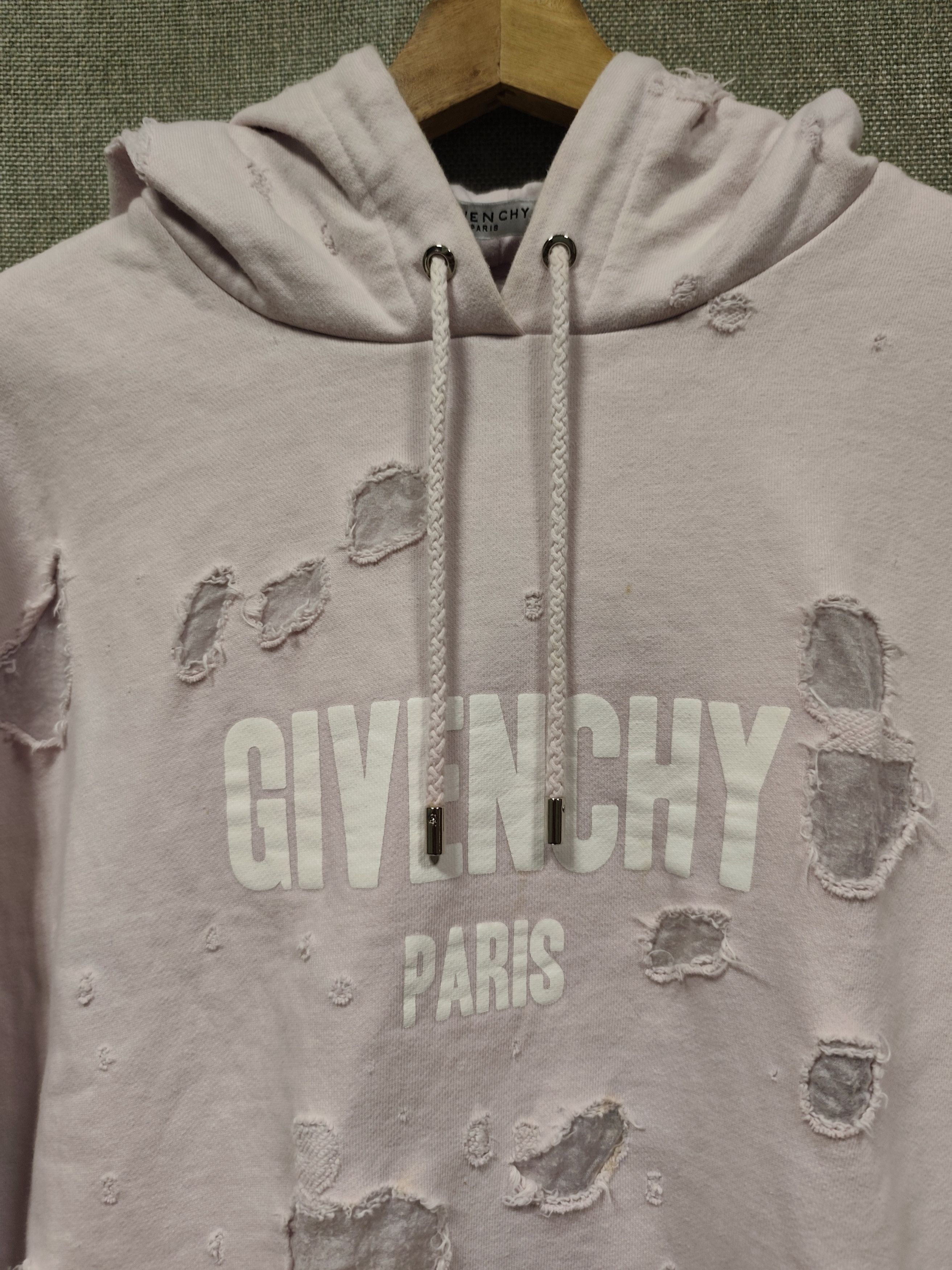 Givenchy Givenchy Distressed Hoodie Size US S / EU 44-46 / 1 - 3 Thumbnail