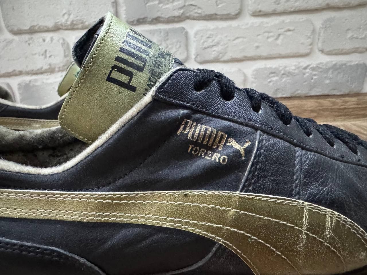 Puma Rare Puma TORERO Gold Maradona Football Boots West Germany Size US 7.5 / EU 40-41 - 12 Thumbnail