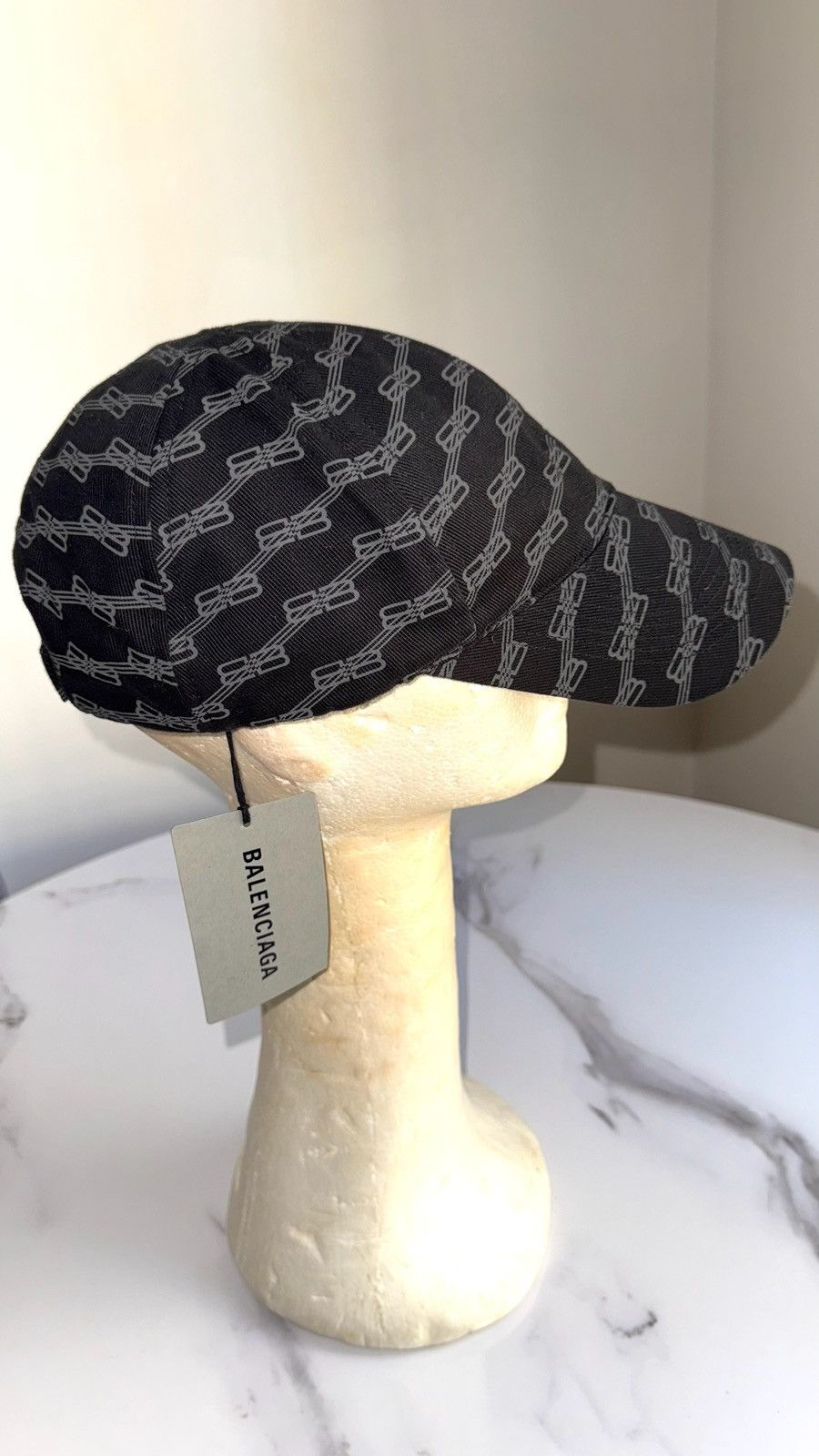 Balenciaga Balenciaga BB Monogram Black Baseball Cap Size ONE SIZE - 1 Thumbnail