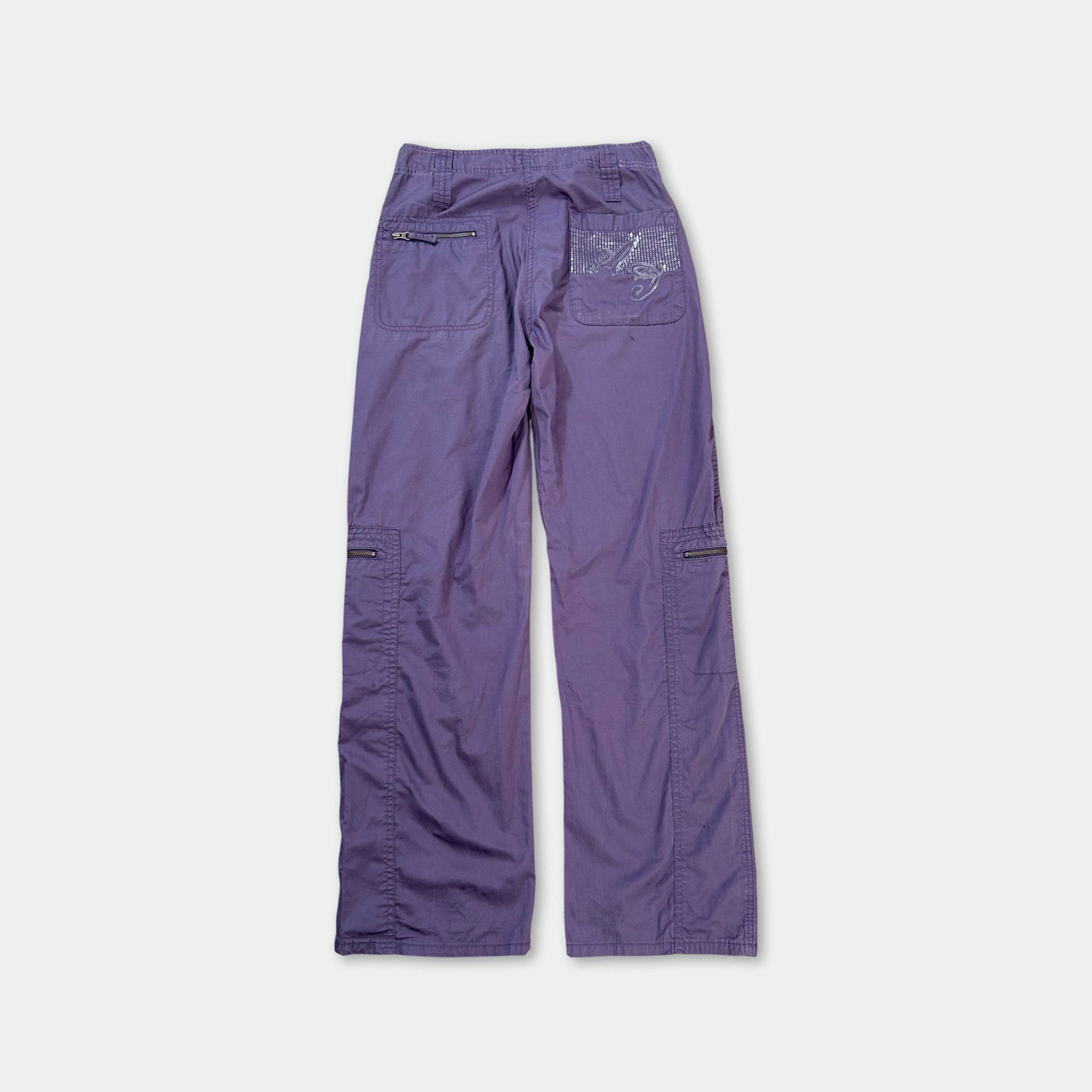 Armani Armani Jeans 2000's Cargo Purple Pants Size US 29 - 6 Thumbnail