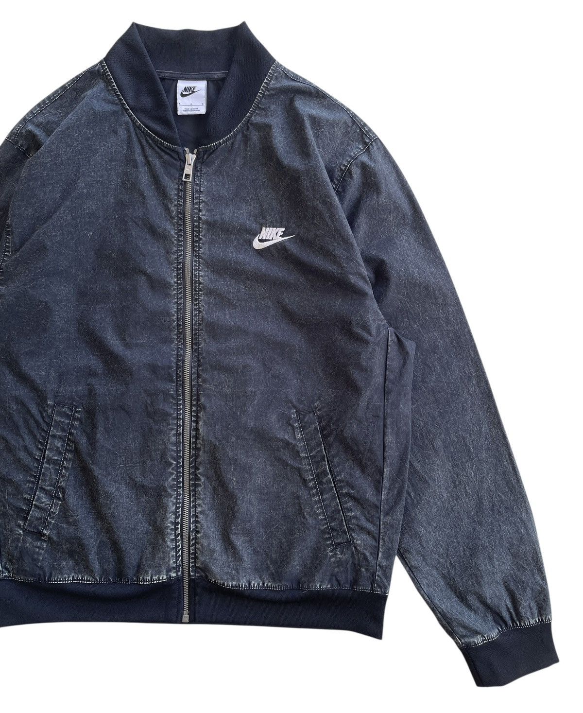 Nike Nike Big Swosh Washed Bomber Jacket Size US L / EU 52-54 / 3 - 10 Thumbnail