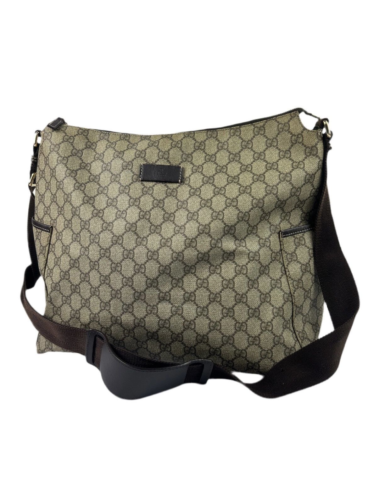 Gucci GG Monogram Diaper Crossbody Bag in Brown, Men's