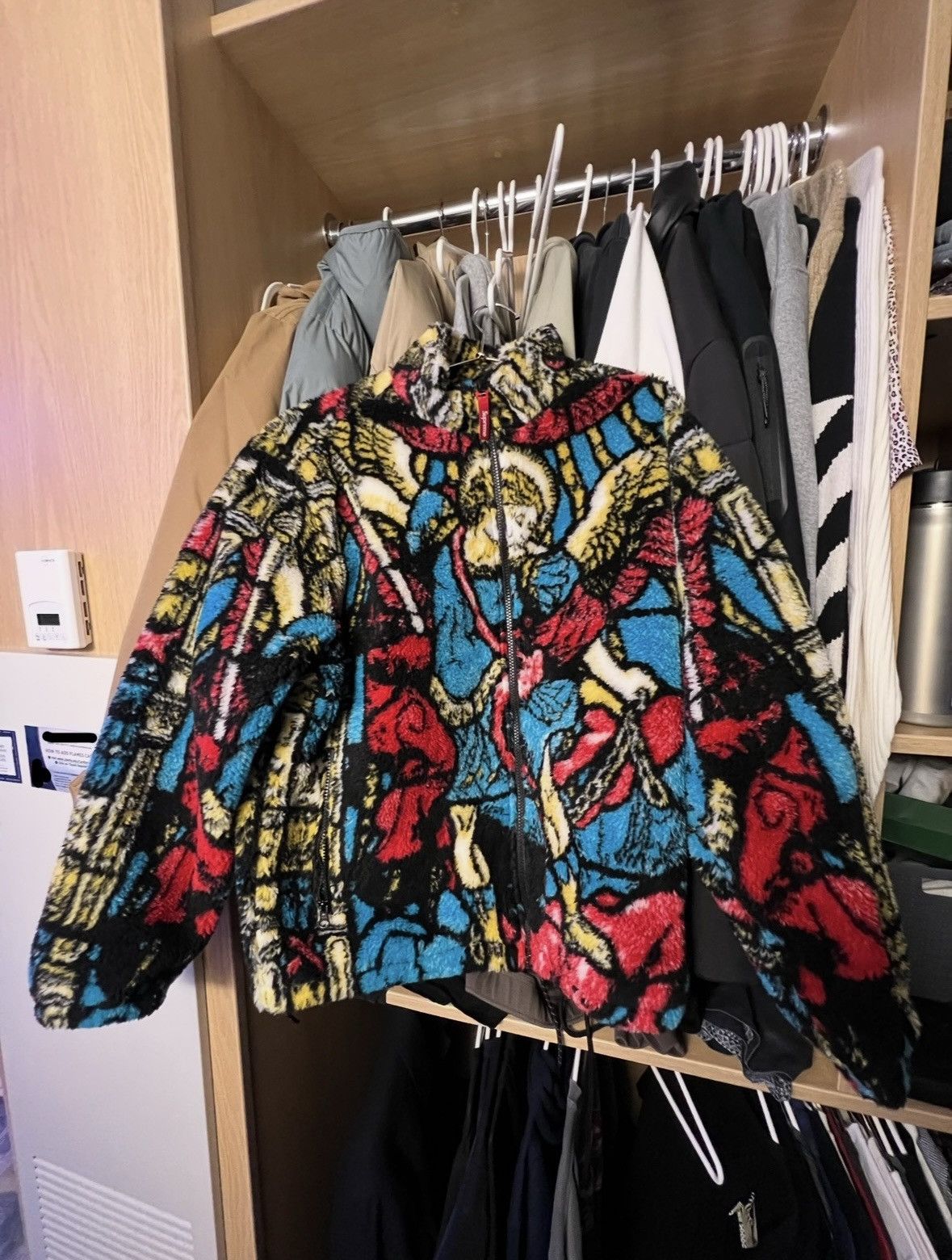 Supreme Supreme “Saint Michael Fleece Jacket” (SS21) | Grailed