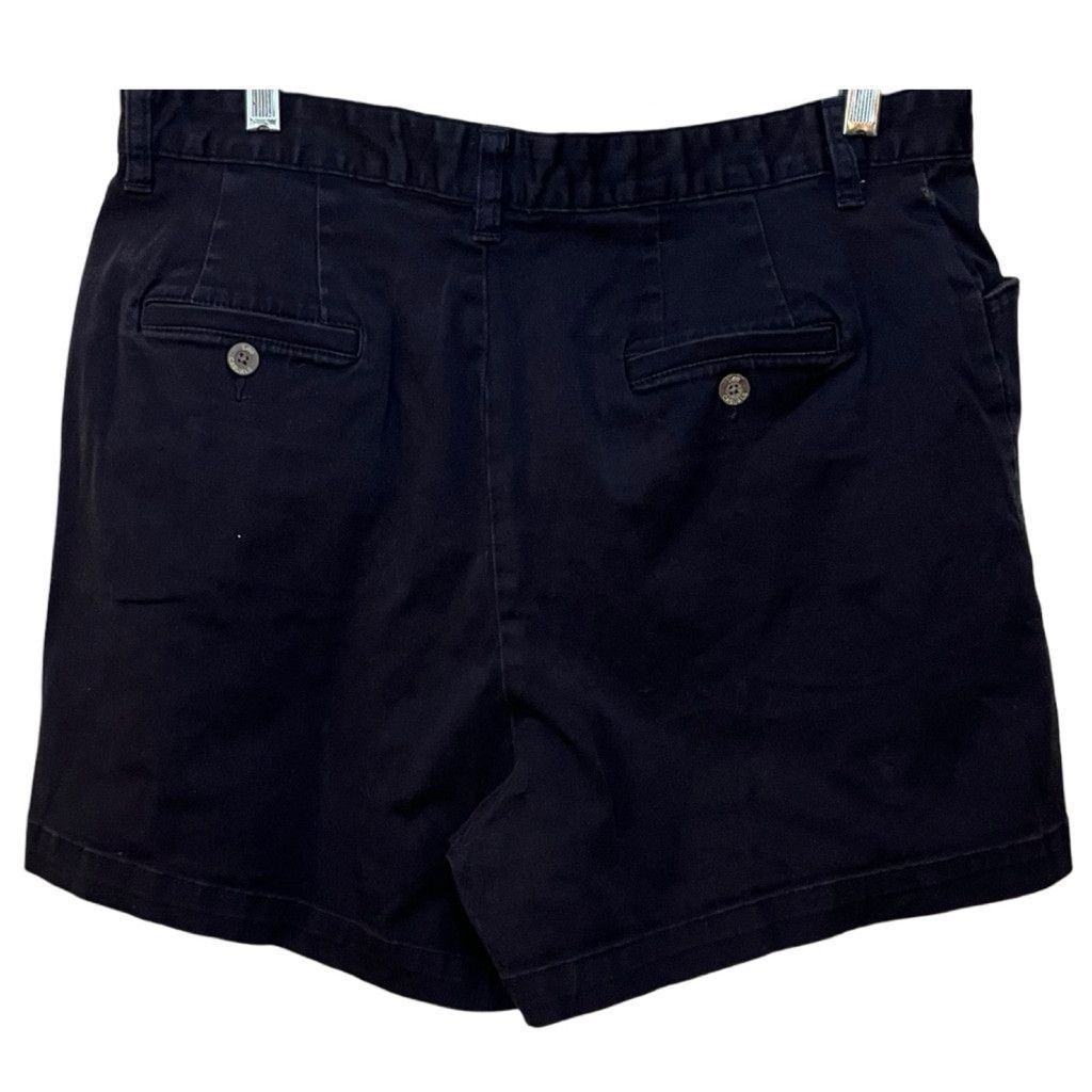 Lee × Vintage Vtg 90s Lee Khaki Casuals Chinos Navy High Waisted Shorts L Size 34" / US 12 / IT 48 - 3 Thumbnail
