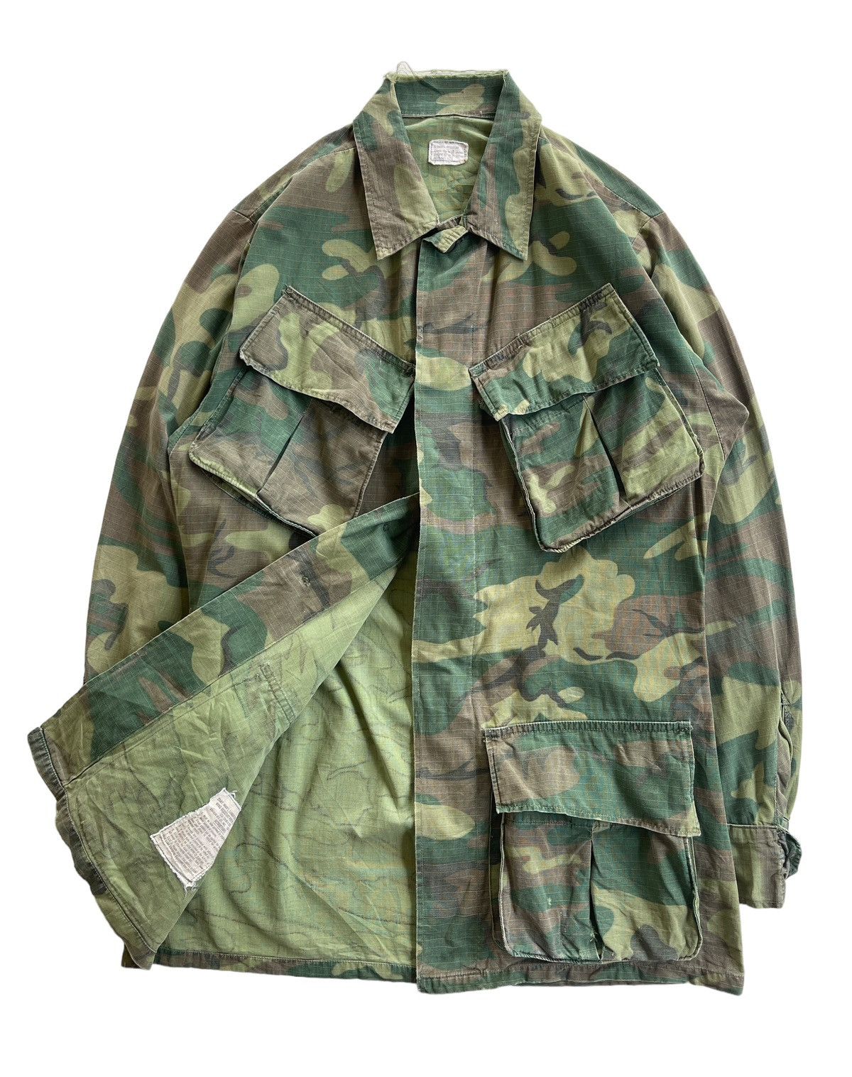 Vintage Vintage Military Third Pattern Lowland ERDL Camo Jacket Size US XS / EU 42 / 0 - 2 Thumbnail