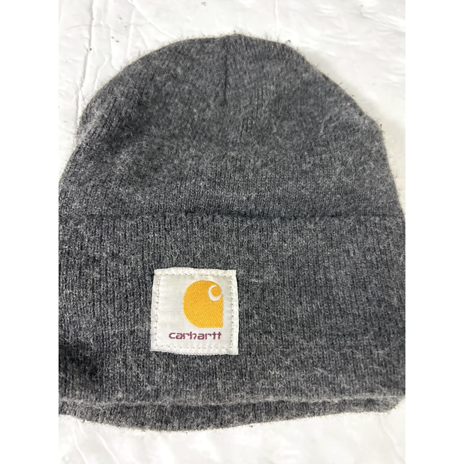 Carhartt Carhartt Beanie Men Winter Gray Acrylic Knit One Size Cap Ski Style Adult Mens Size ONE SIZE - 3 Thumbnail