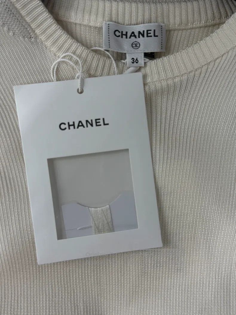 Chanel Chanel White lace sleeveless vest Size XS / US 0-2 / IT 36-38 - 4 Thumbnail