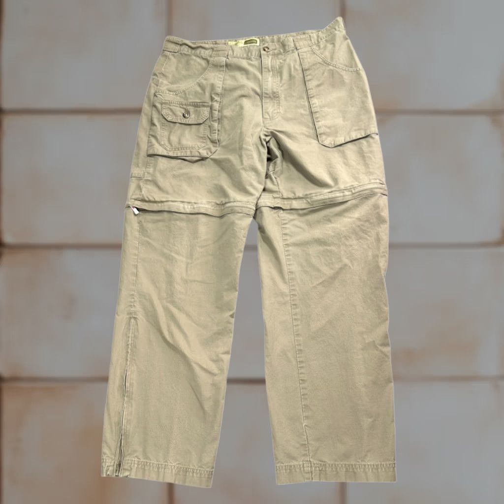 Vintage VINTAGE Cabela's Cargo Pants Mens 36x30 Brown Khaki Convertible Zip Pants Hiking Outdoor Y2K Mens Size US 36 / EU 52 - 1 Thumbnail