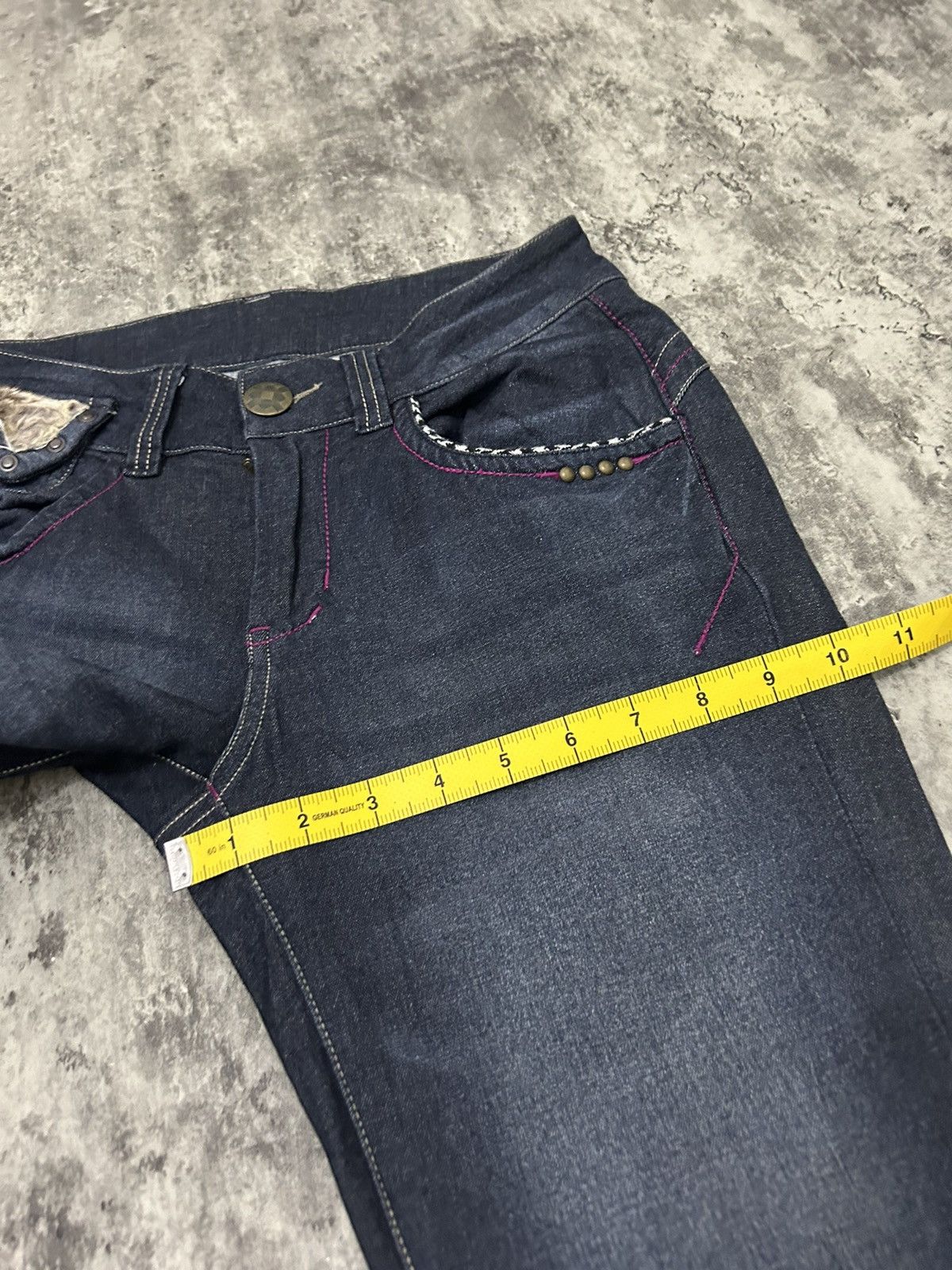 If Six Was Nine × Le Grande Bleu (L.G.B.) × Tornado Mart Maliani Mudwash Studded Boot Cut Jeans Size US 28 / EU 44 - 19 Thumbnail