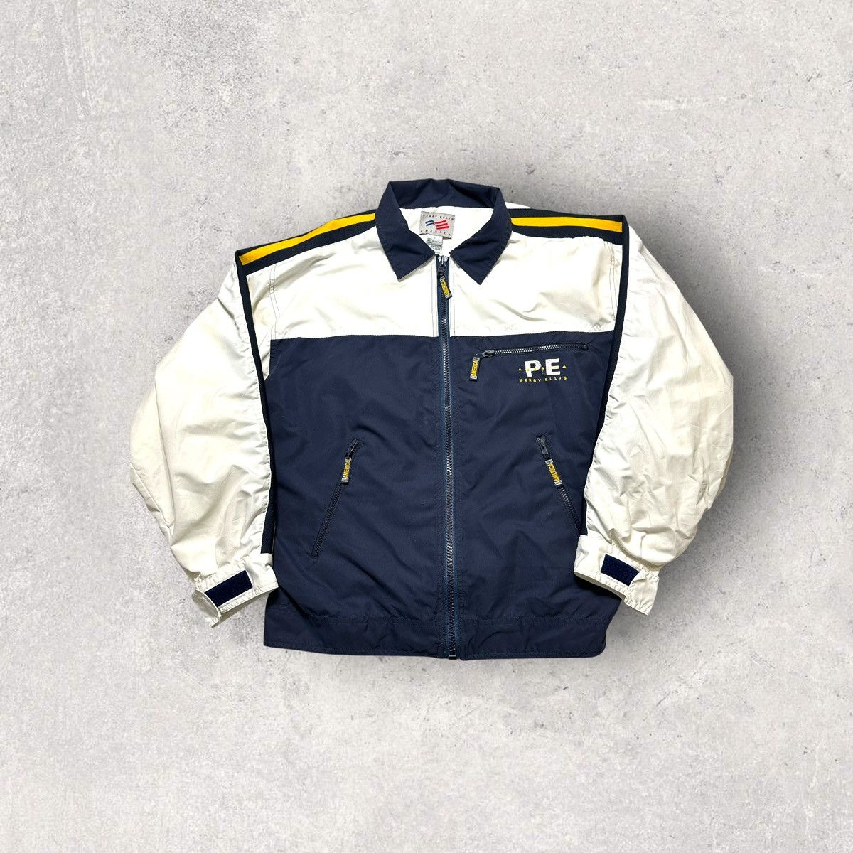 Perry Ellis × Vintage Vintage Perry Ellis America jacket Size US L / EU 52-54 / 3 - 1 Thumbnail