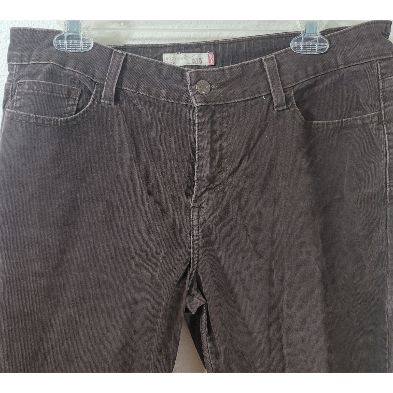 Levi's Levi's 515 Brown Corduroy Bootcut Flat Front Pants 14P Size 36" / US 14 / IT 50 - 6 Thumbnail