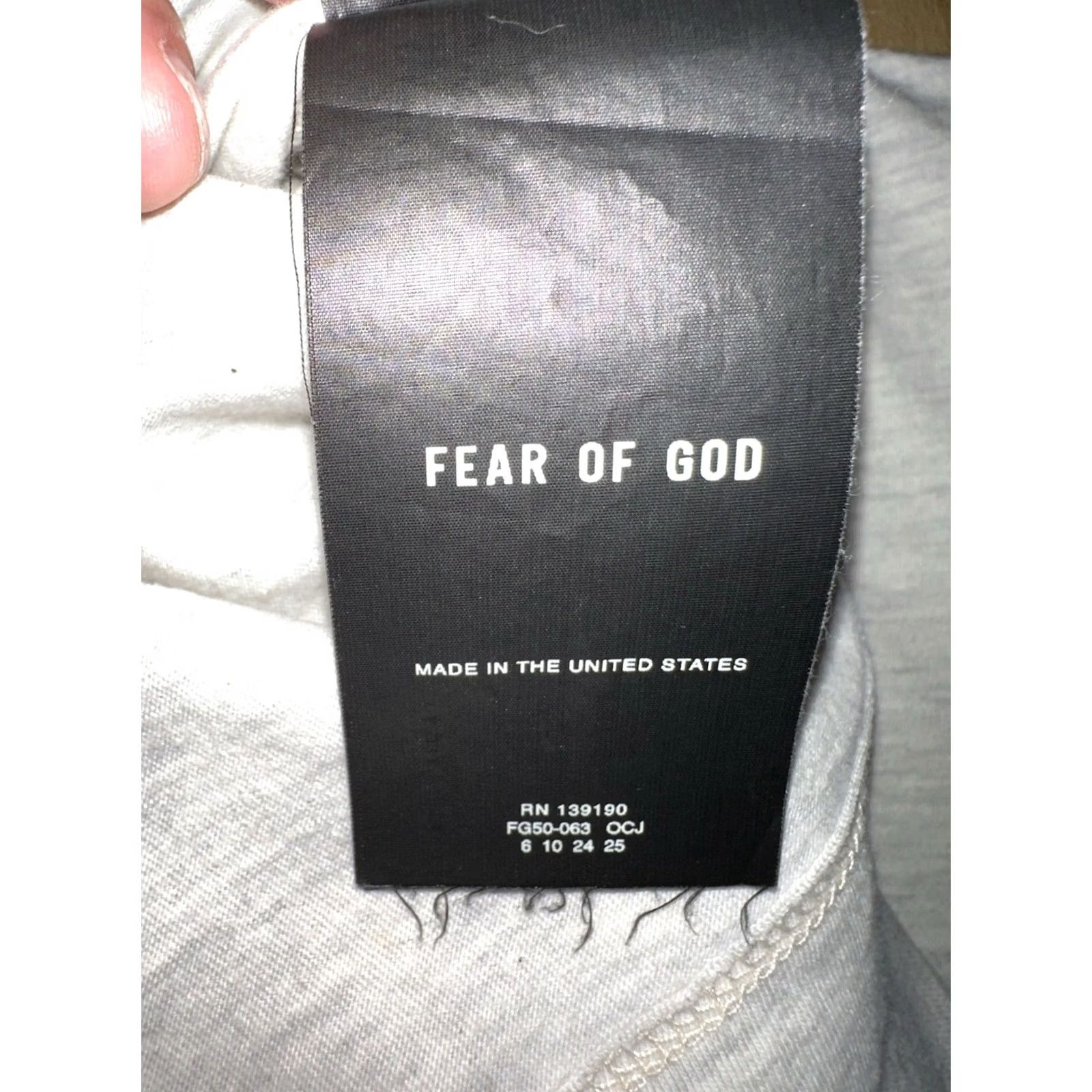 Fear of God FEAR OF GOD T-Shirt Gray Oversized Mens XS Chest 22 Length 25.75 And Blue Letters Vintage? Size US XS / EU 42 / 0 - 7 Thumbnail