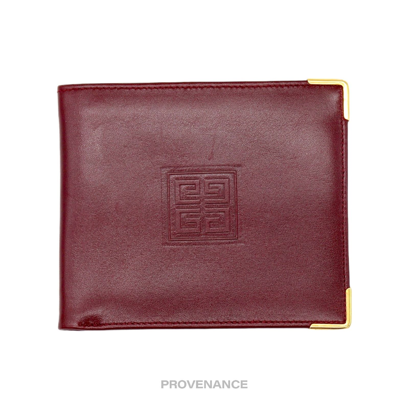Givenchy 🔴 Givenchy Logo Bifold Wallet - Red Leather Size ONE SIZE - 1 Thumbnail