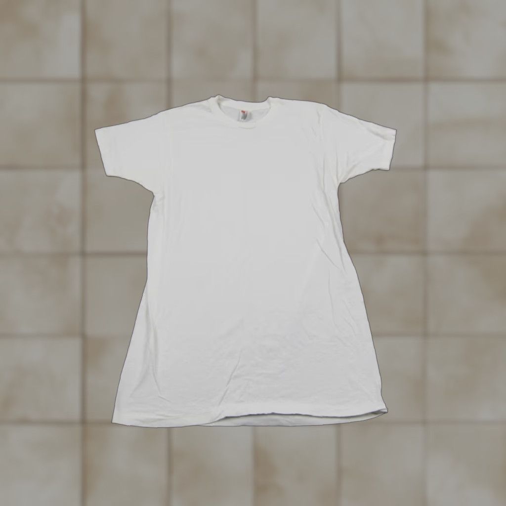 Hanes VINTAGE Hanes Shirt Adult XL White 90s 80s California Florida Men's Short Sleeve Crew Neck Cotton Knit T-Shirt Size US XL / EU 56 / 4 - 1 Thumbnail