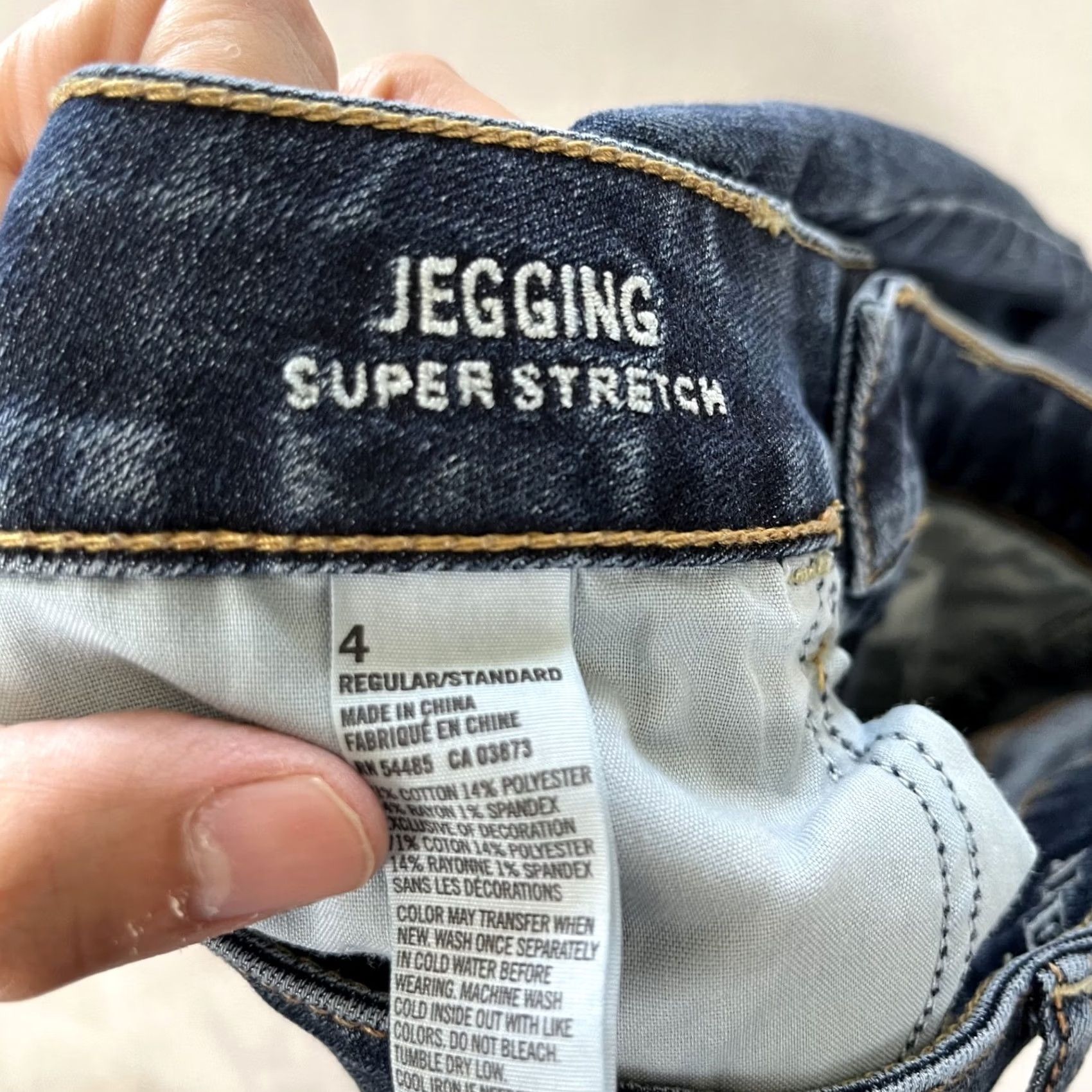 American Eagle Outfitters American Eagle Outfitters Jegging Jeans Women's 4 Regular Dark Blue Denim 5-Pocket Crop Stretch Size 27" / US 4 / IT 40 - 5 Thumbnail