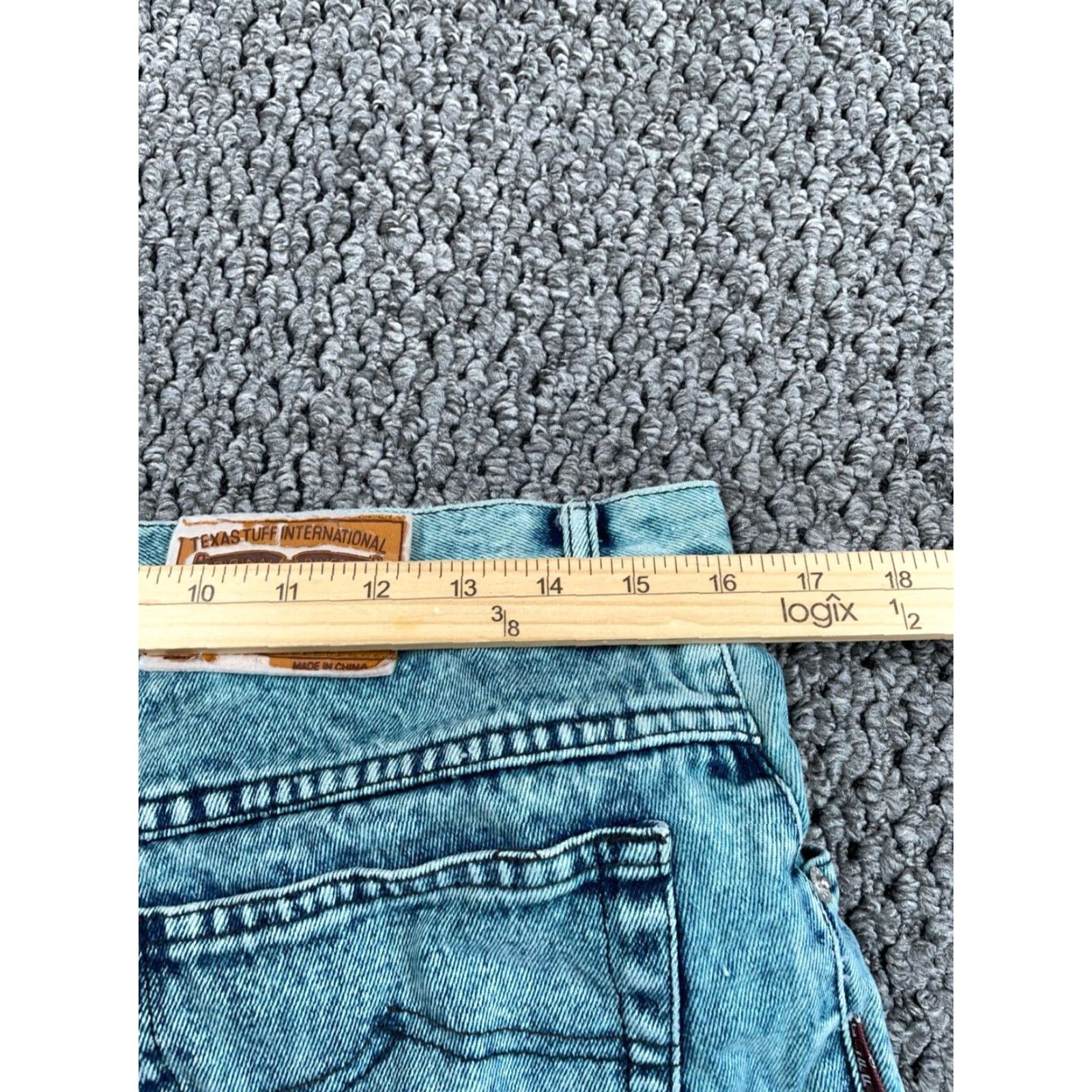 Denime VINTAGE 90s Acid Wash Tapered Leg Jeans Men's 32x30 Blue Denim Retro Size US 32 / EU 48 - 5 Thumbnail