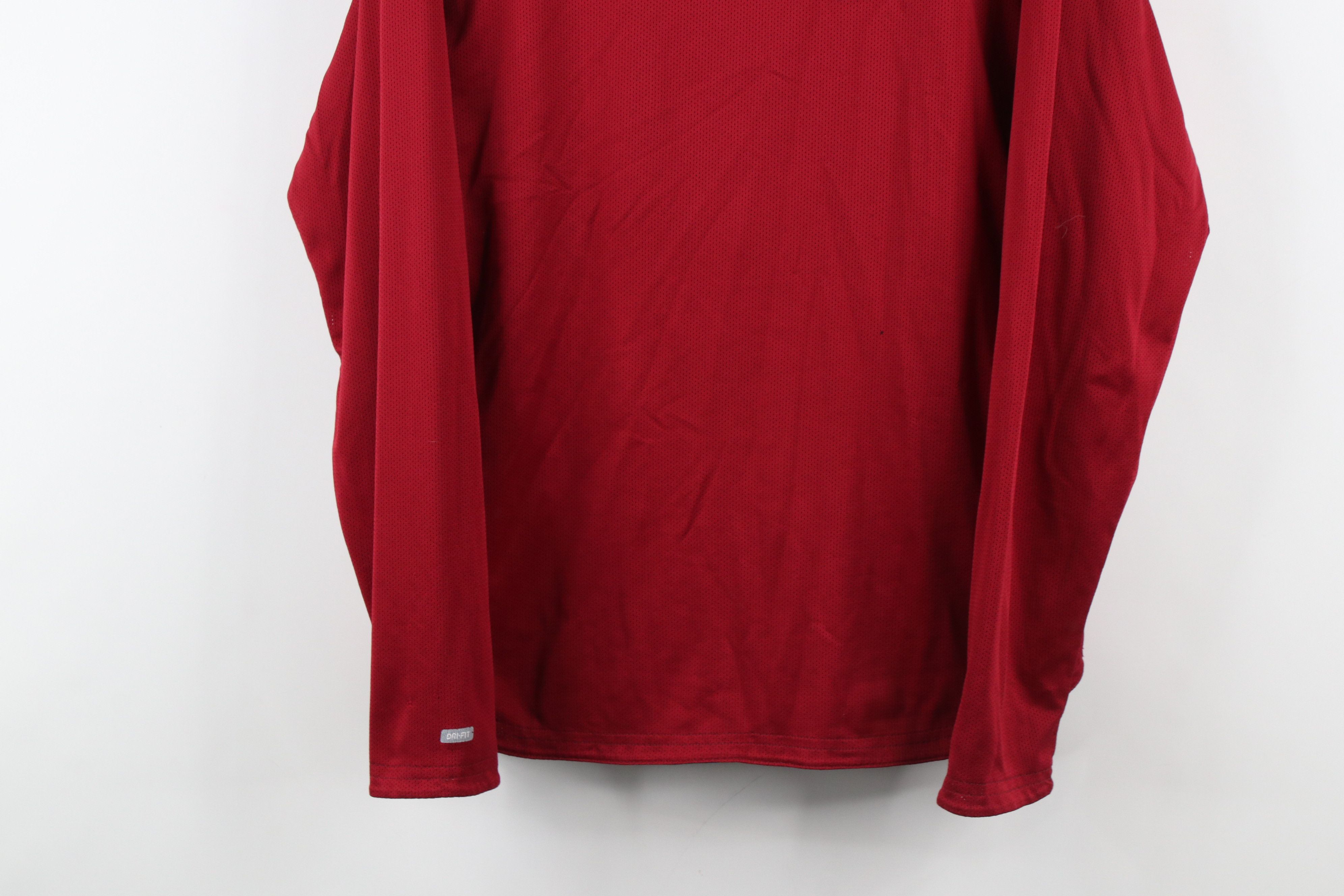 Nike × Vintage Vintage Nike Mini Swoosh Reversible Knit Hoodie Red Blue Size US S / EU 44-46 / 1 - 3 Thumbnail