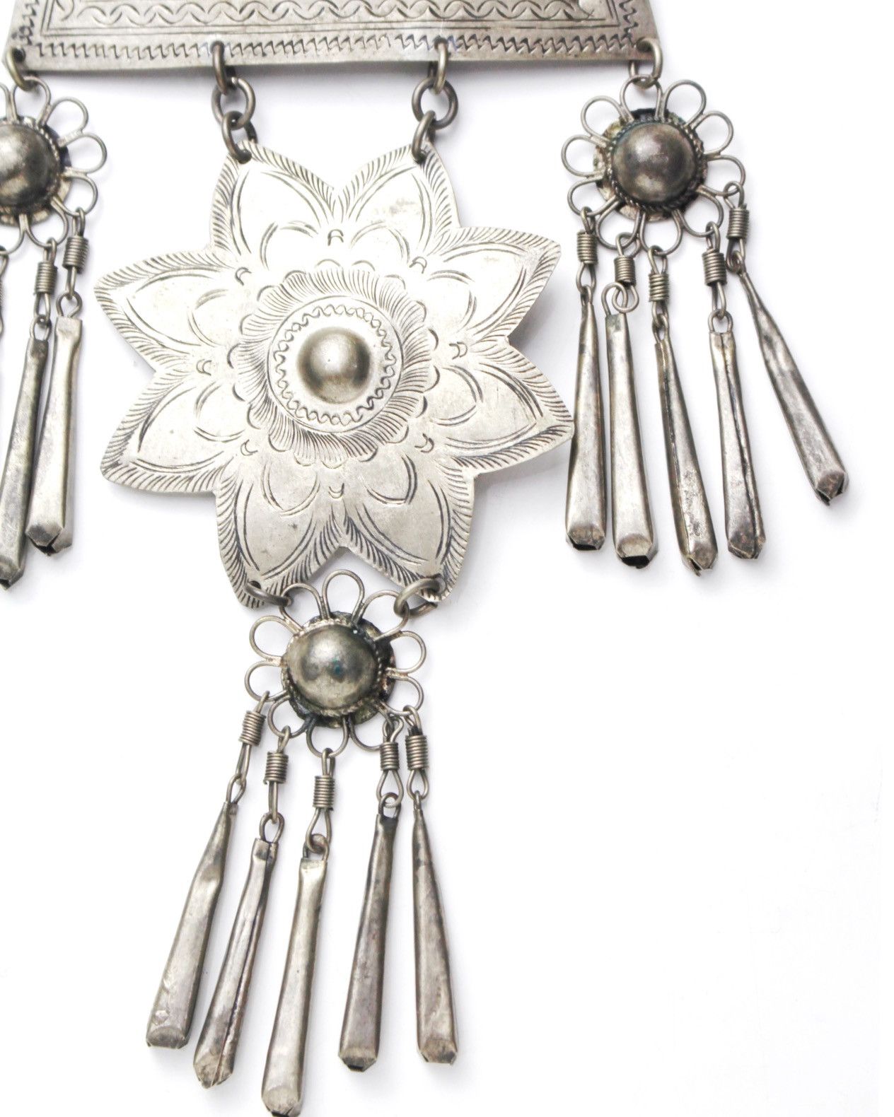Vintage 1960S VIETNAMESE INDOCHINE HAND-ENGRAVED ETHNIC SILVER Size ONE SIZE - 5 Thumbnail