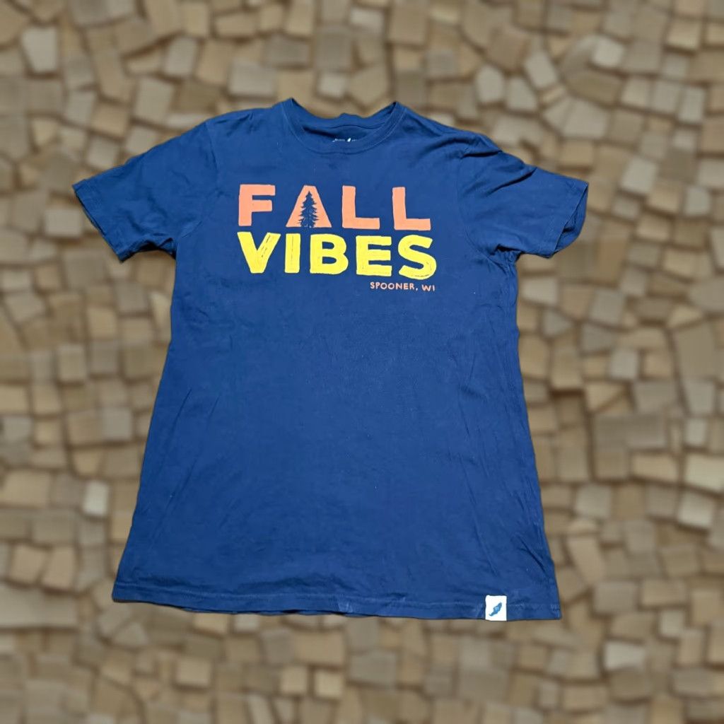 Vintage VINTAGE Unwind League Shirt Mens Small Blue Orange Yellow Fall Vibes Spooner, WI Unwind Size US S / EU 44-46 / 1 - 1 Thumbnail