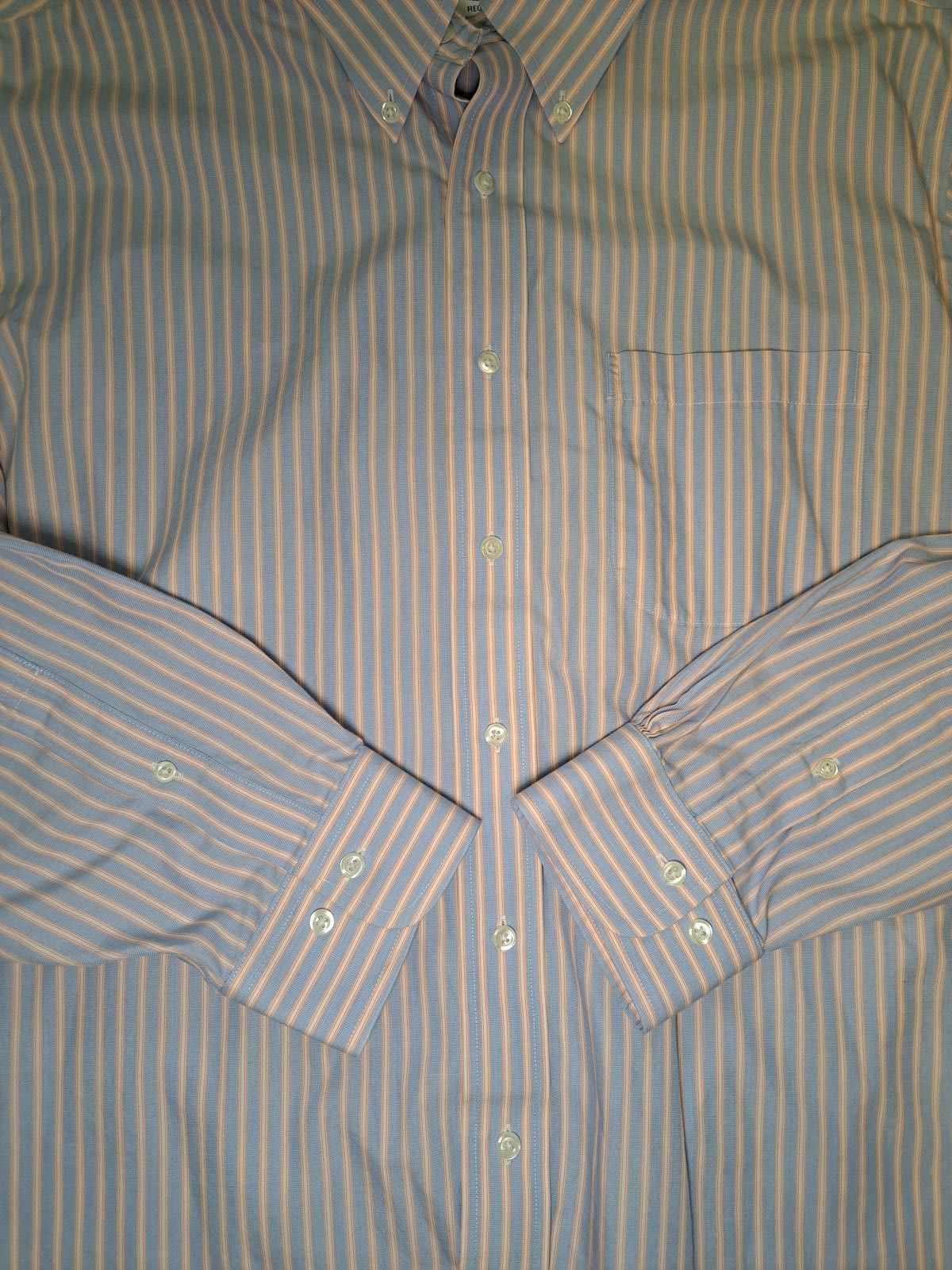 Brooks Brothers Brooks Brothers Long Sleeve Shirt 17.5-34/35 XL Blue Striped Size US XL / EU 56 / 4 - 5 Thumbnail