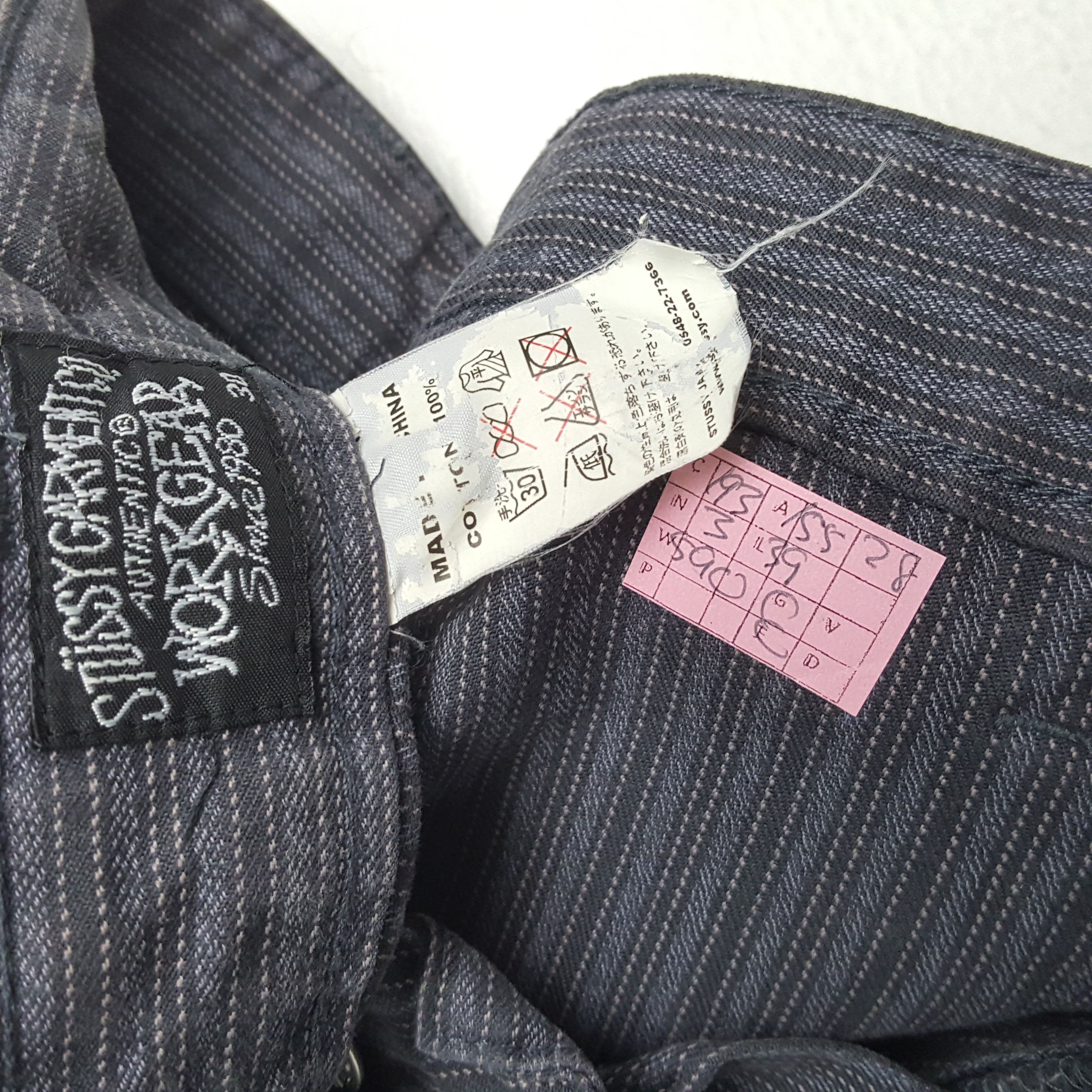 Stussy × Vintage STUSSY Streetwear Skater Custom Art Logo Style Pants Size US 31 - 13 Thumbnail