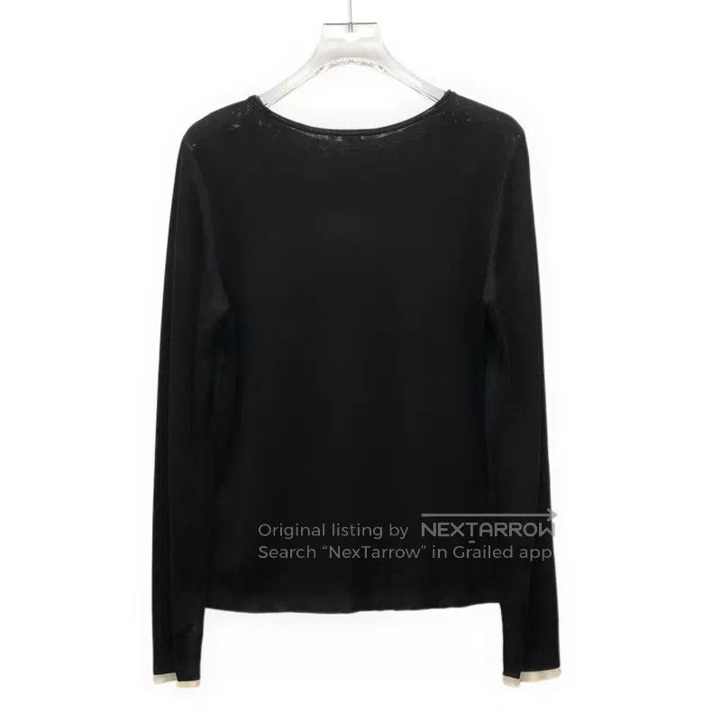 Hermes Hermes Black Geometric Pattern Printed Silk Round Neck Lon Size XXS / US 00 / IT 34 - 2 Thumbnail
