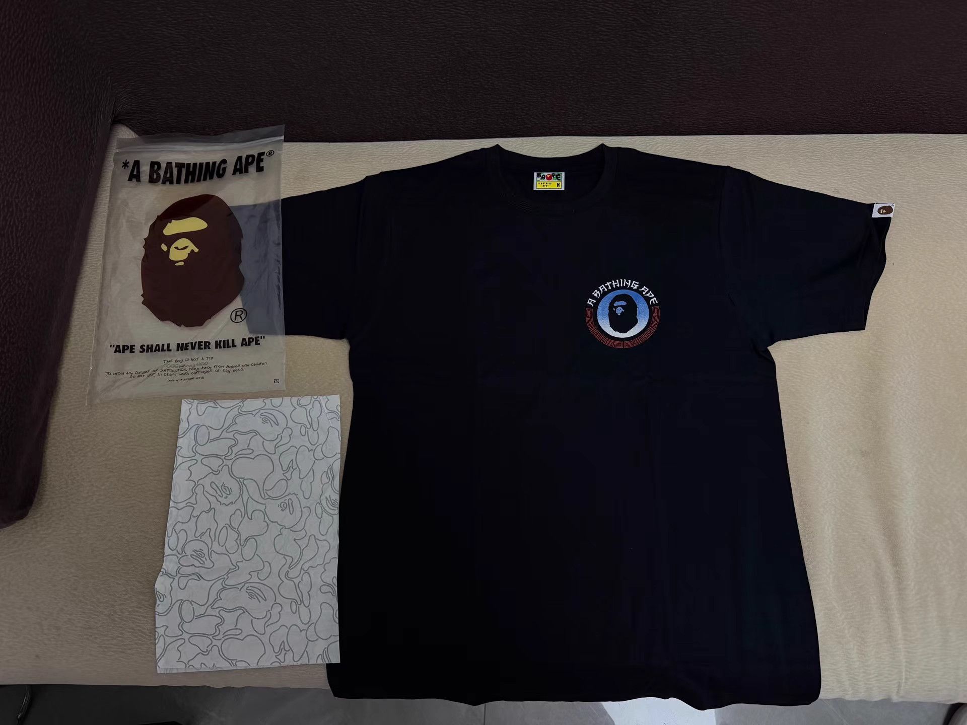 Bape BAPE Black Short Sleeve Tee Size US M / EU 48-50 / 2 - 2 Thumbnail