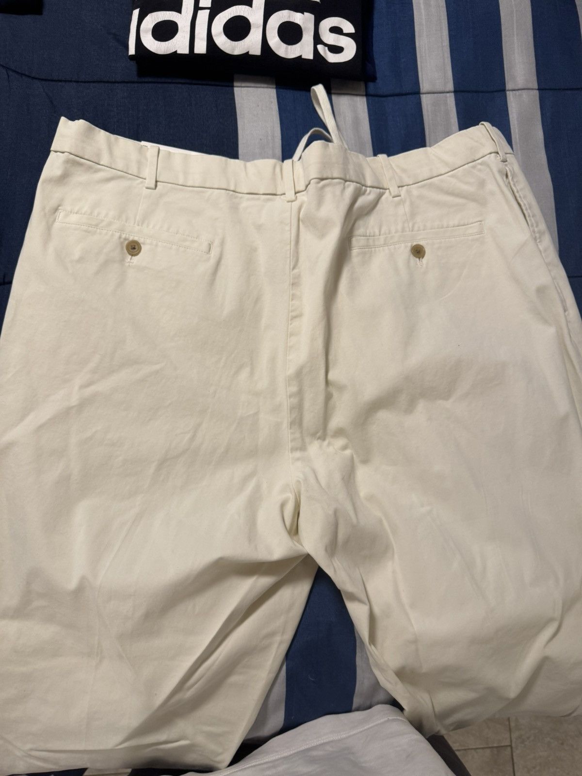 Uniqlo Uniqlo Smart Ankle Pants (2-Way Stretch Cotton) Off-White Size US 42 / EU 58 - 3 Thumbnail