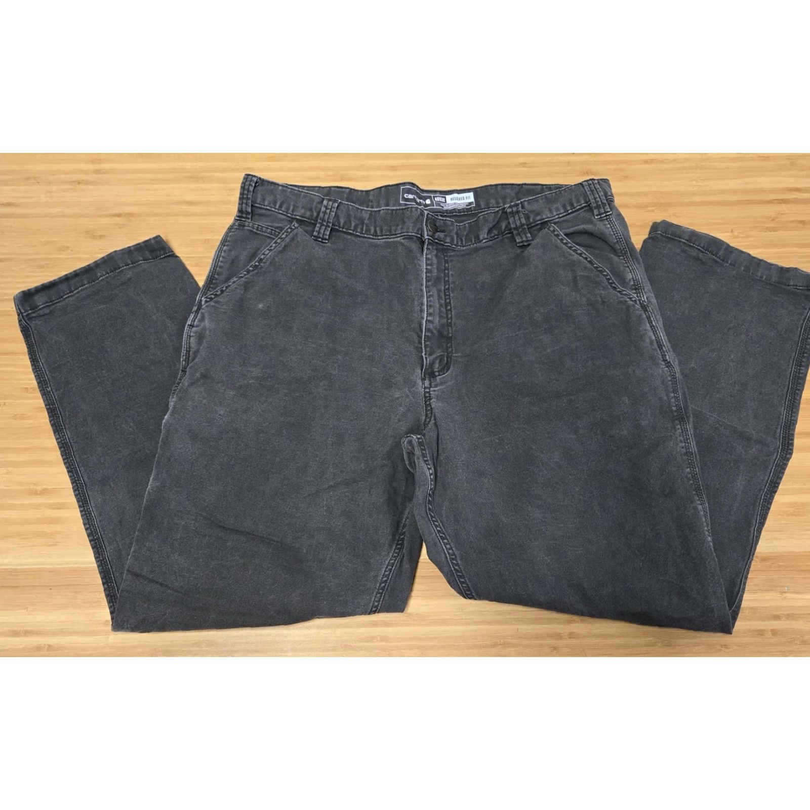 Carhartt Carhartt Pants Mens 40x32 Gray Rugged Flex Relaxed Work Utility Durable Canvas Cotton Spandex Size US 40 / EU 56 - 3 Thumbnail