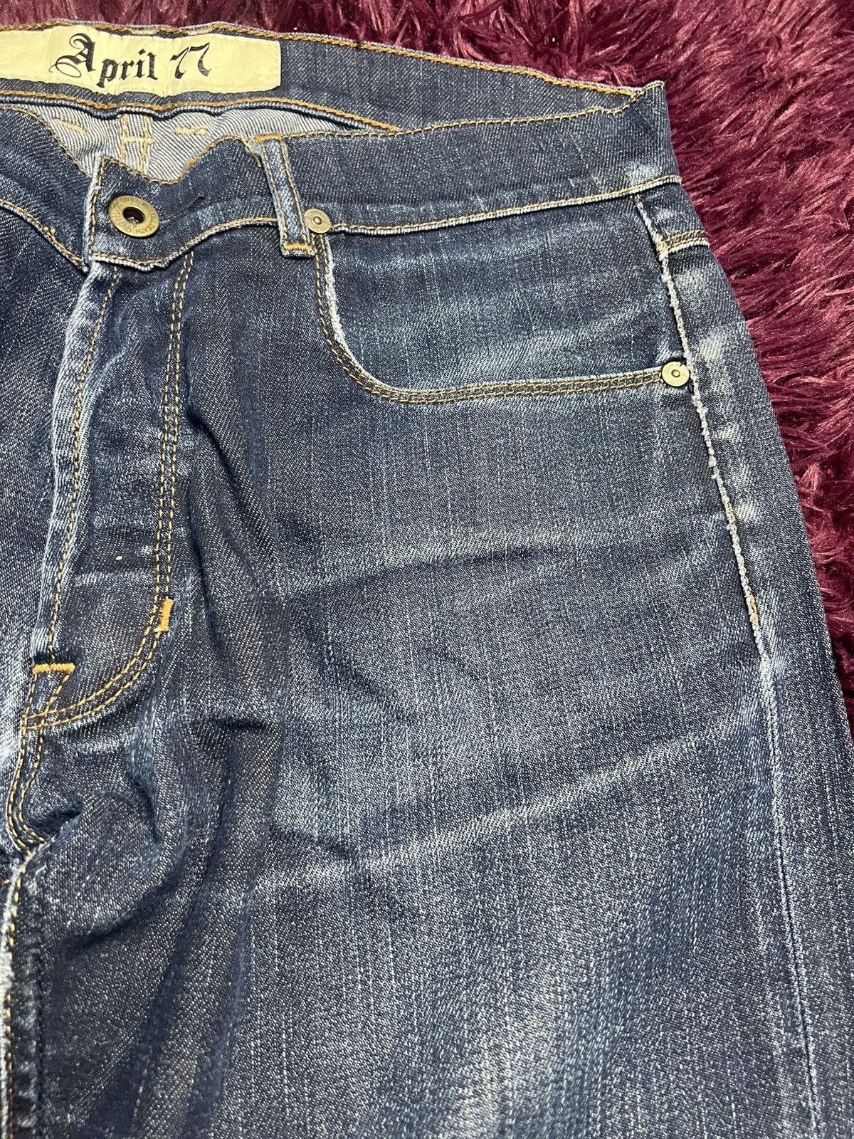 April 77 April 77 Joey Overdrive Blue Raw Denim Jeans (45) Size US 31 - 4 Thumbnail