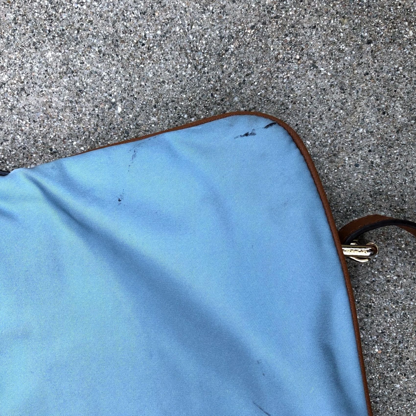 Michael Kors VINTAGE Michael Kors Kempton Crossbody Bag Nylon Blue Purse Zipper Size ONE SIZE - 5 Thumbnail