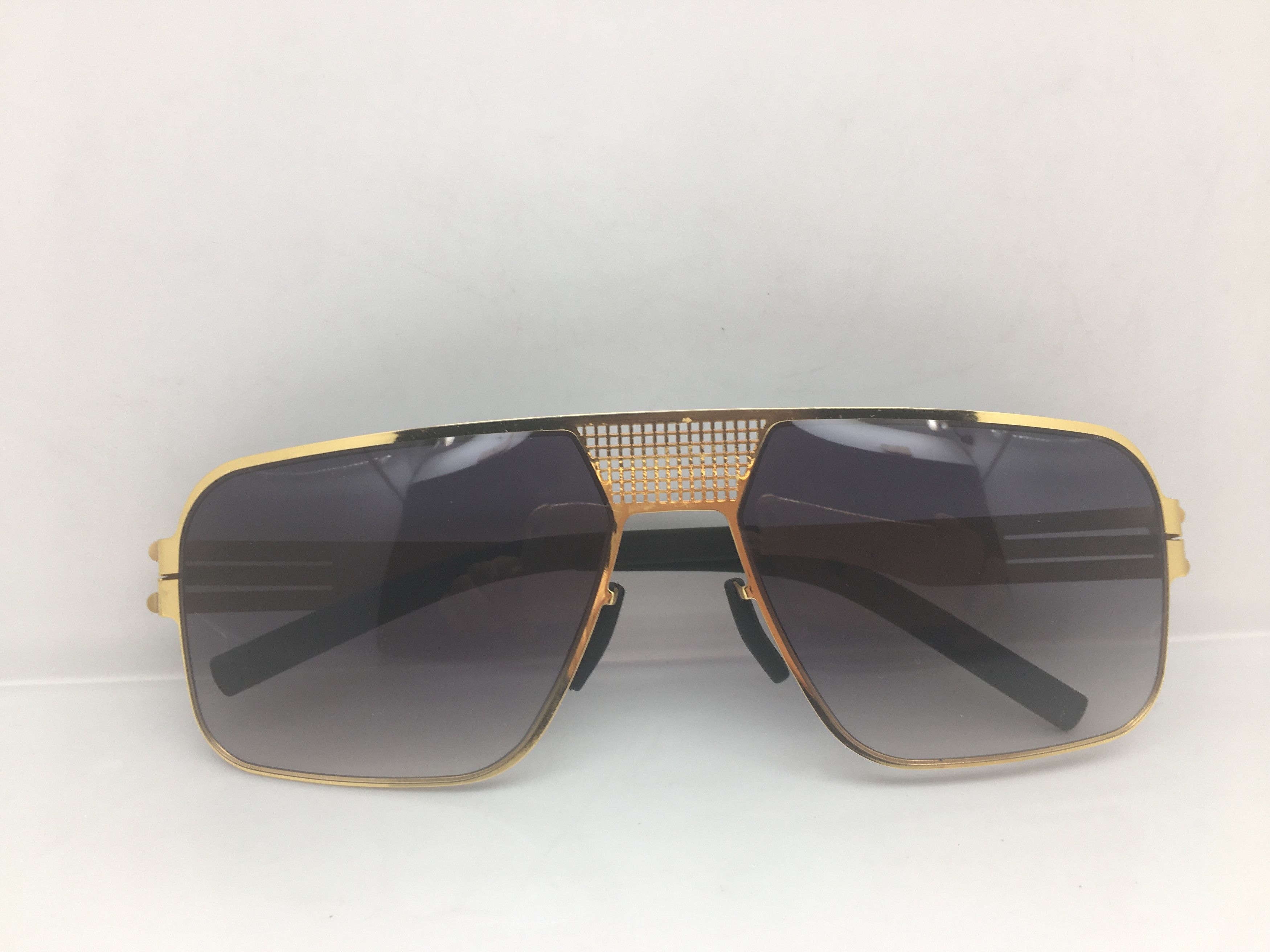 Other Gold Alloy Aviator Sunglasses Frame Pilot Size ONE SIZE - 5 Thumbnail