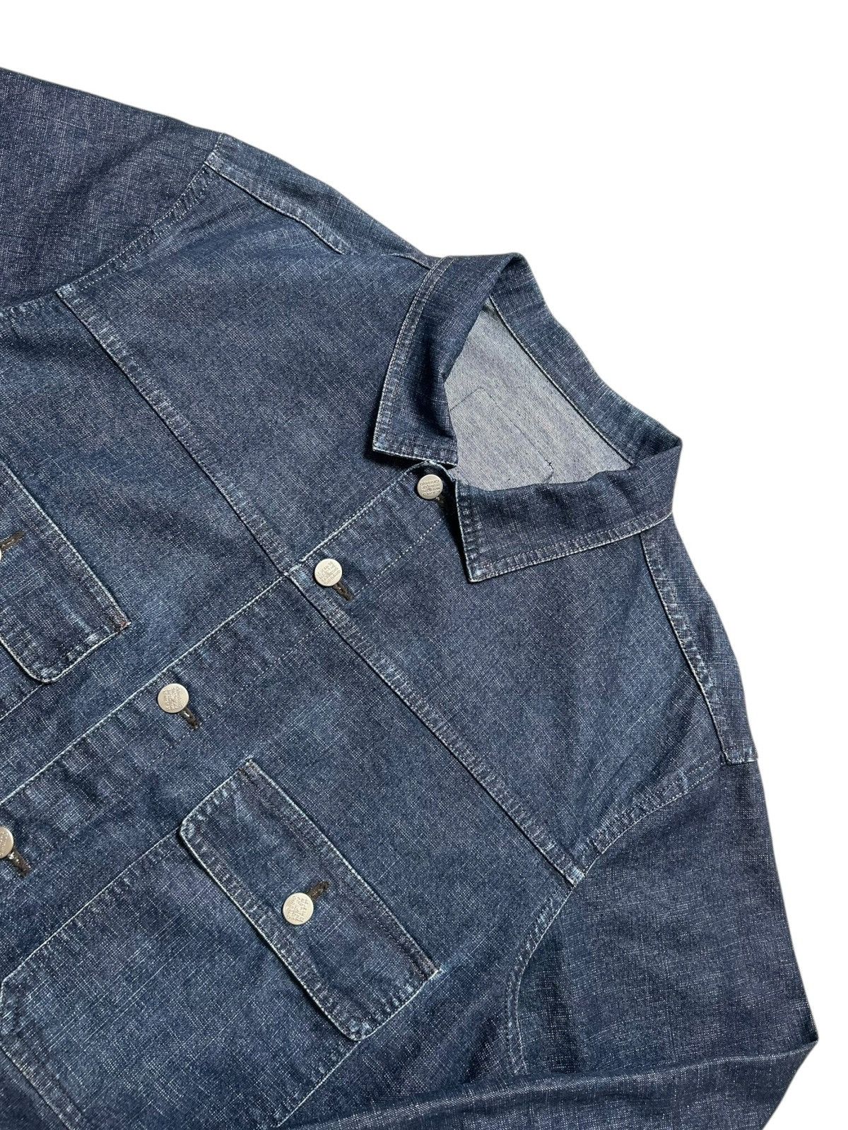 Marithe + Francois Girbaud Vintage Marithe Francois Girbaud Jacket Indigo Denim Trucker Size US L / EU 52-54 / 3 - 9 Thumbnail