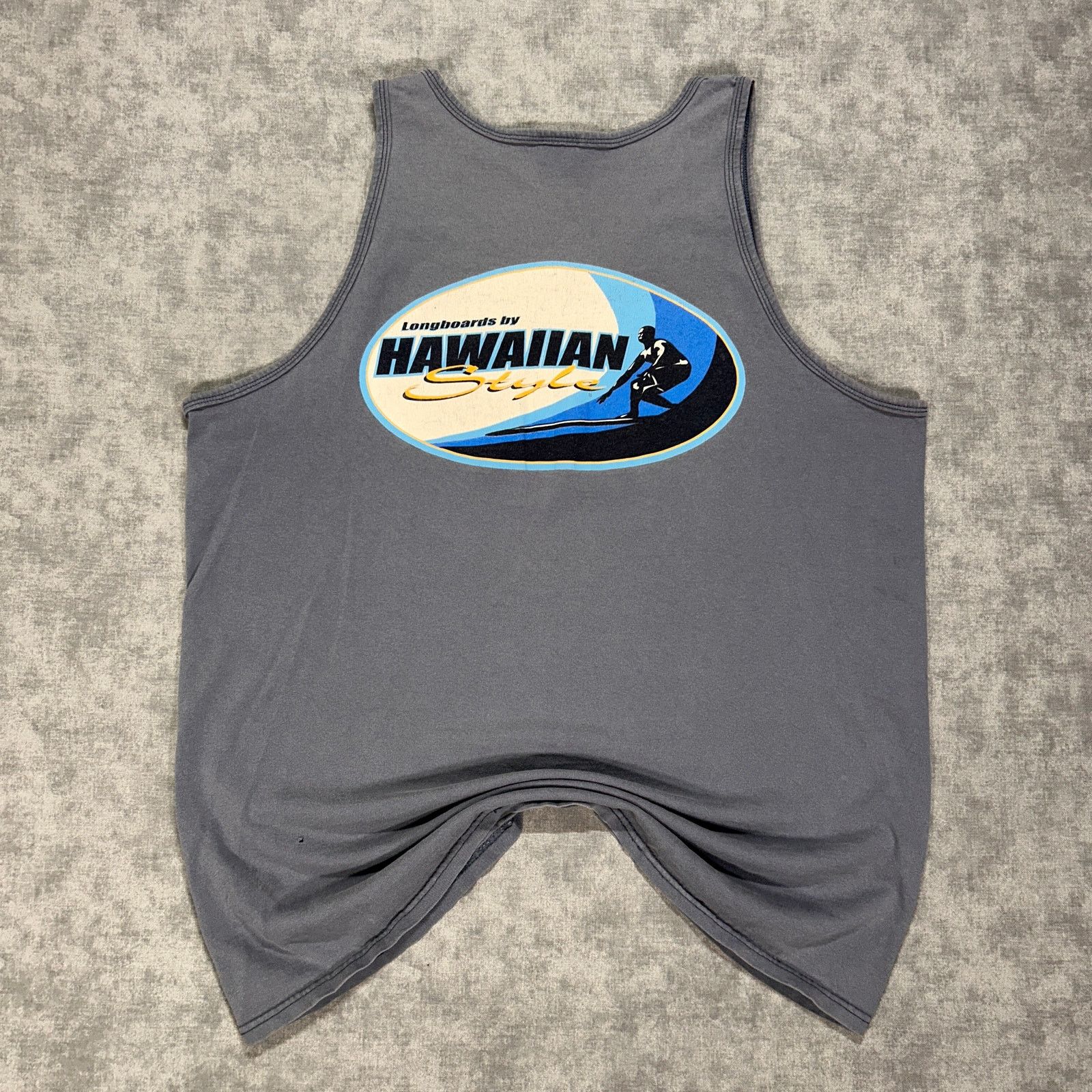 Vintage VTG Hawaiian Style surf streetwear summer tank top mens XL Size US XL / EU 56 / 4 - 2 Thumbnail